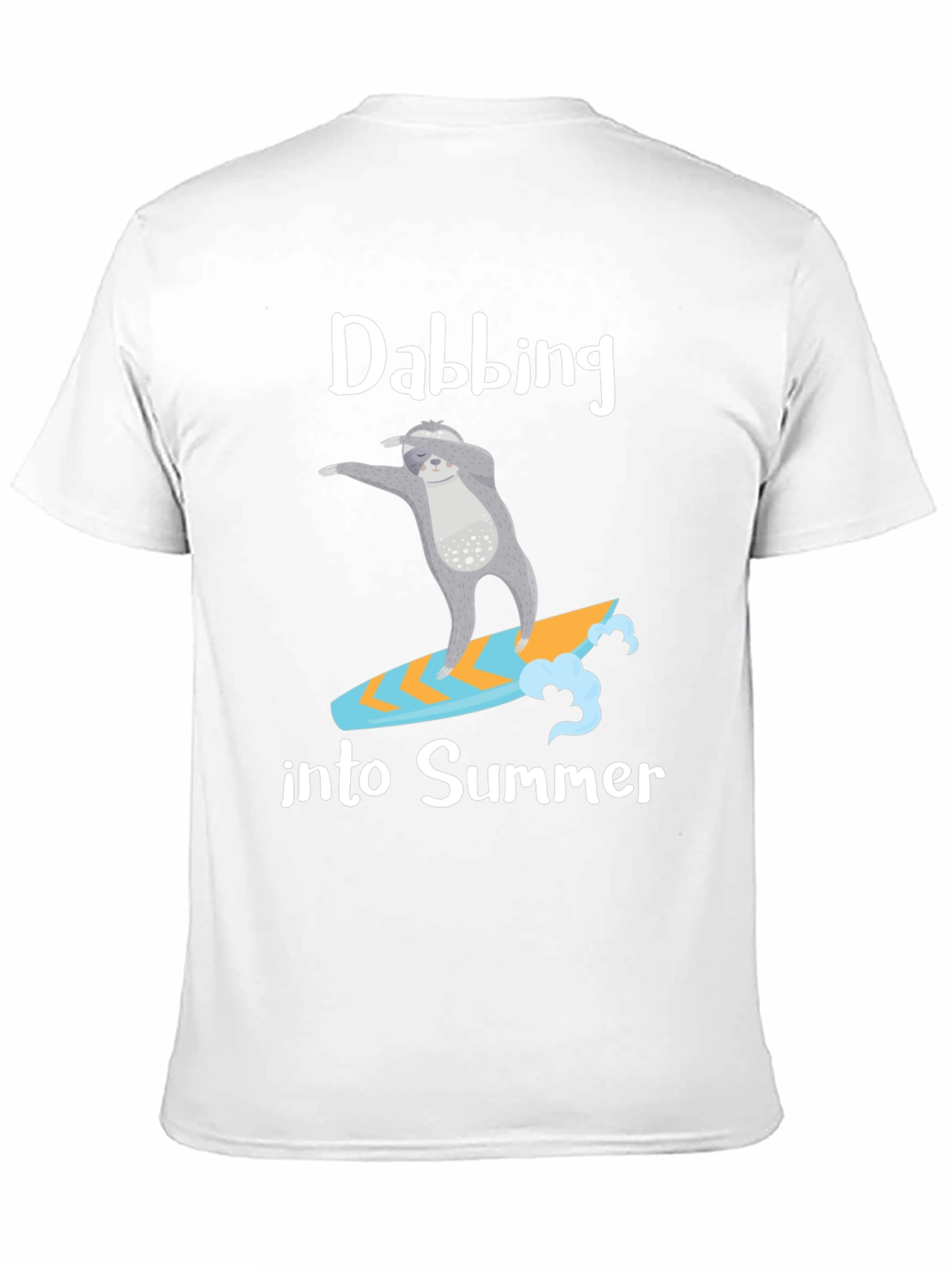 Dabbing Sloth Summer T-Shirt - Surfing Tee