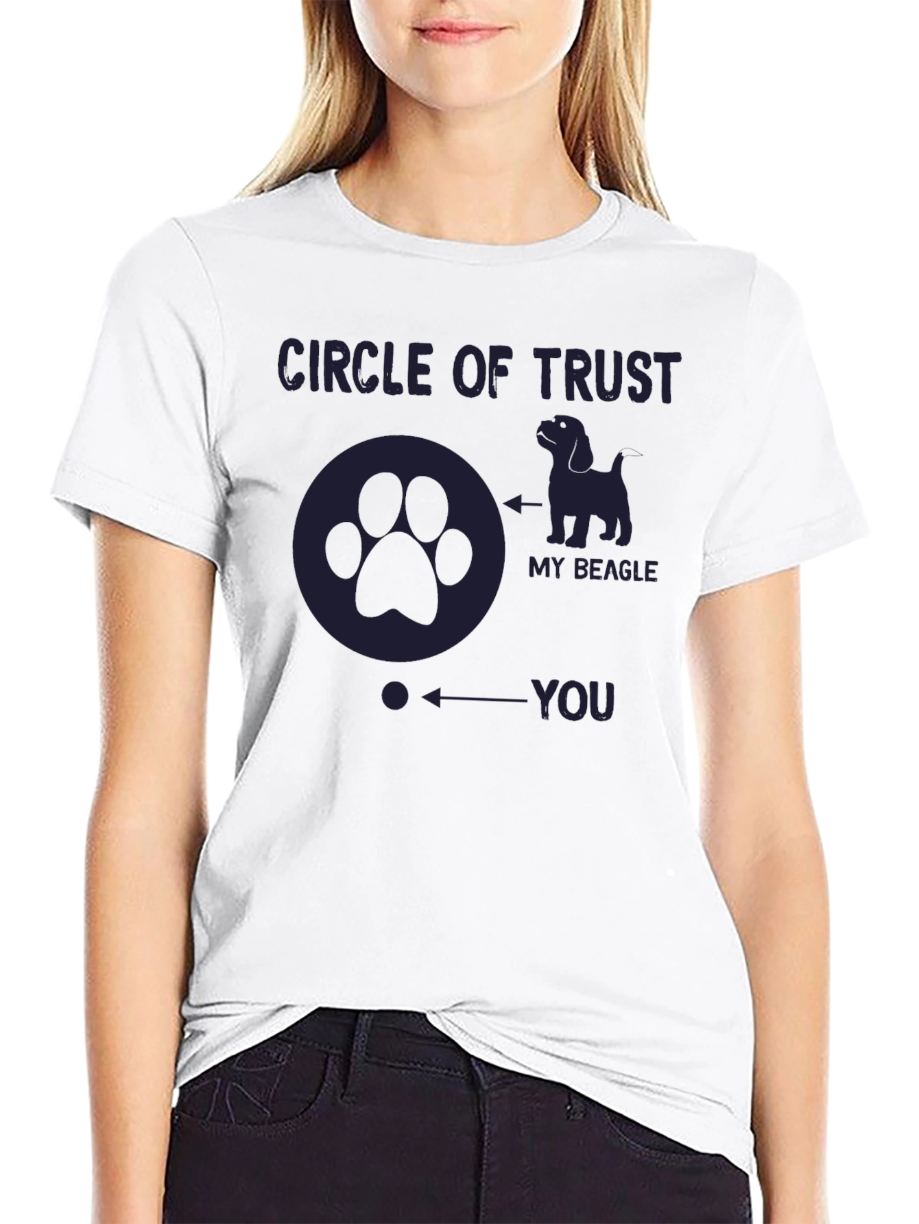 Circle of Trust Beagle T-Shirt Funny Dog Lover Tee