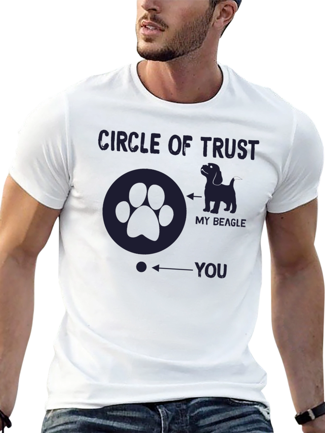 Circle of Trust Beagle T-Shirt Funny Dog Lover Tee