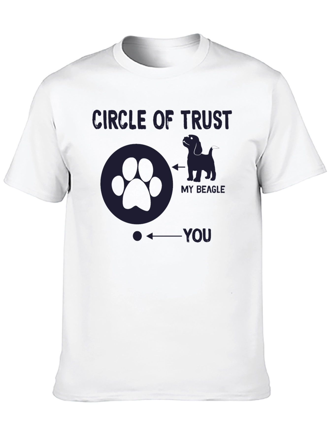 Circle of Trust Beagle T-Shirt Funny Dog Lover Tee