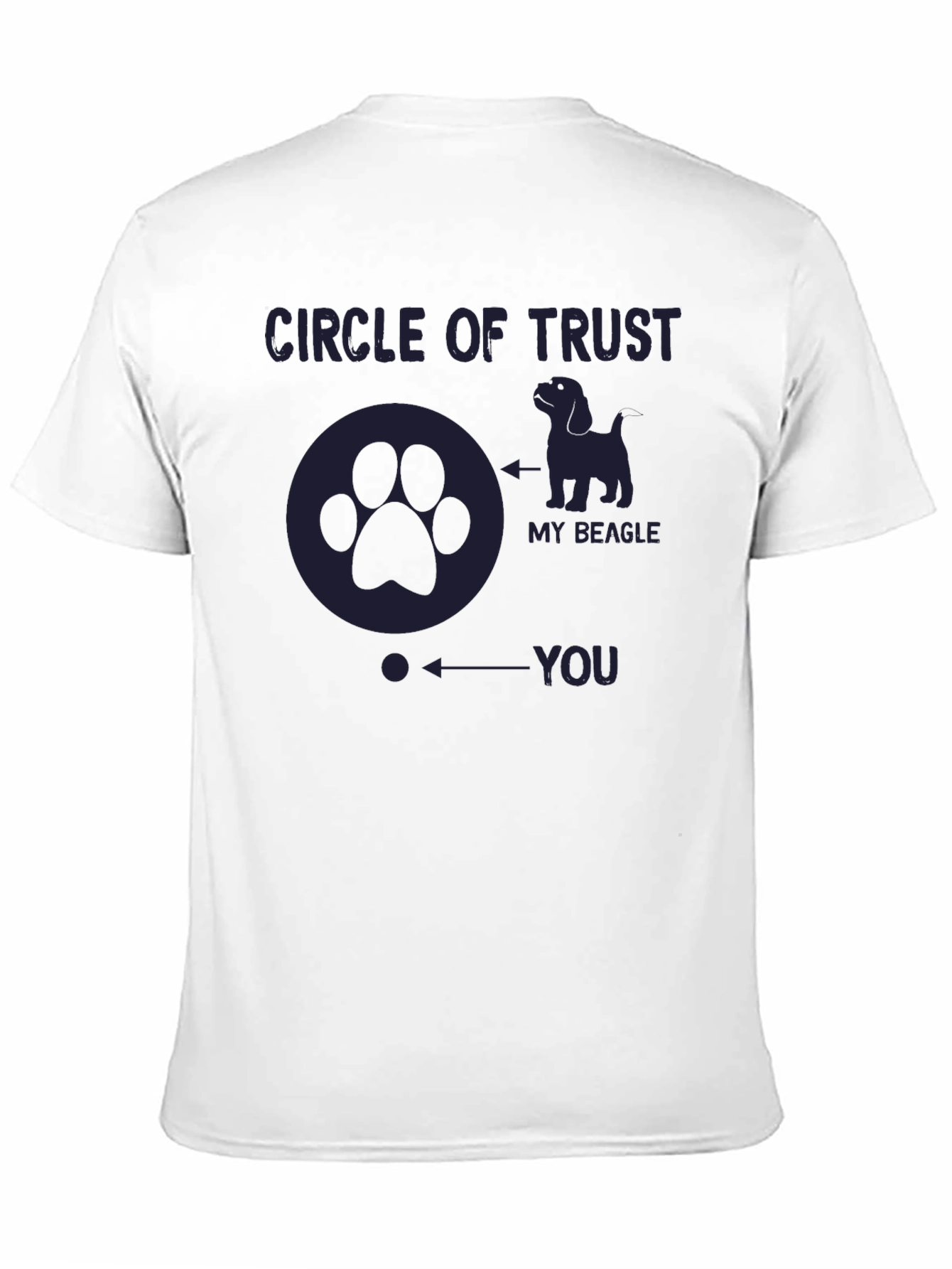 Circle of Trust Beagle T-Shirt Funny Dog Lover Tee