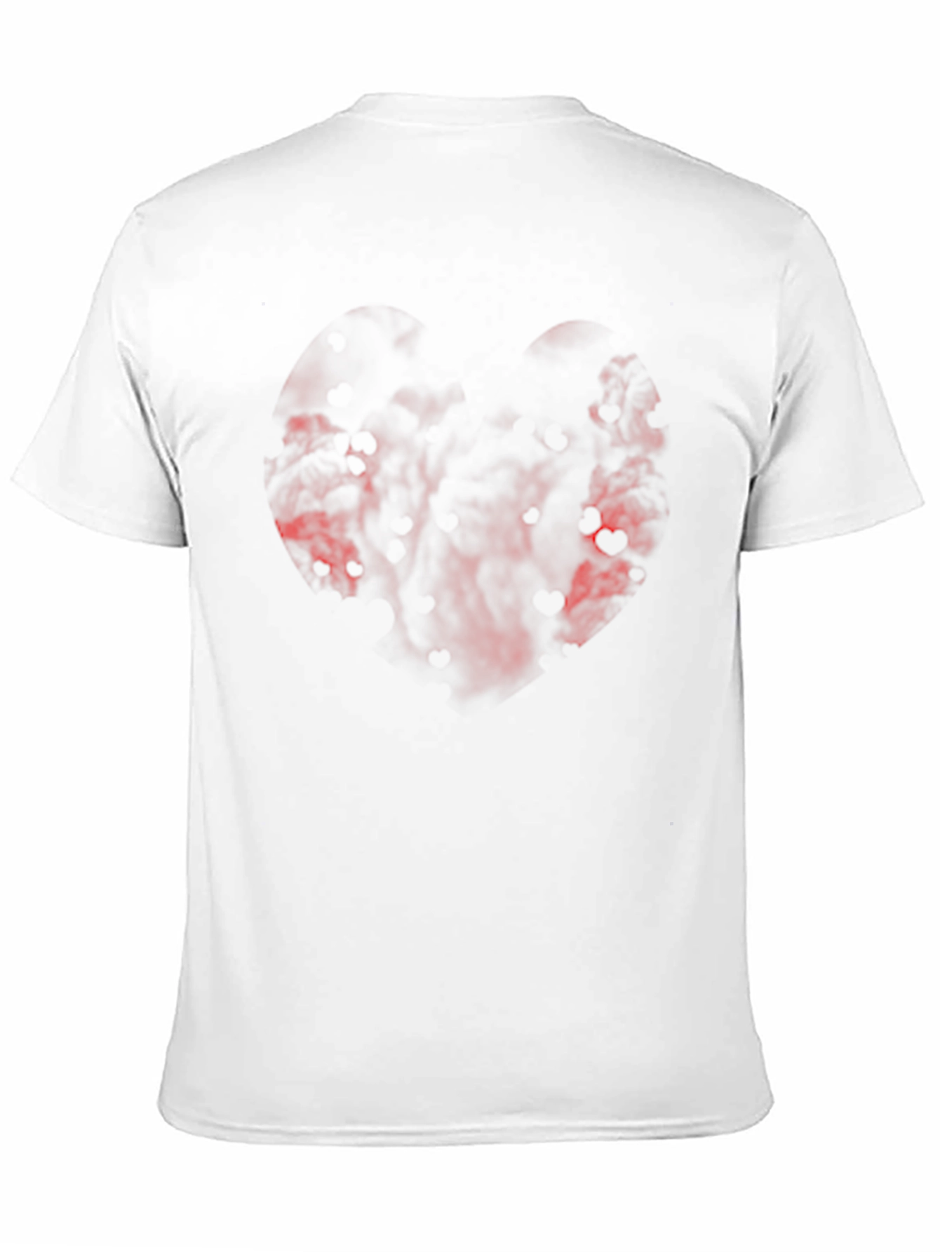 Black T-Shirt with Abstract Red Design