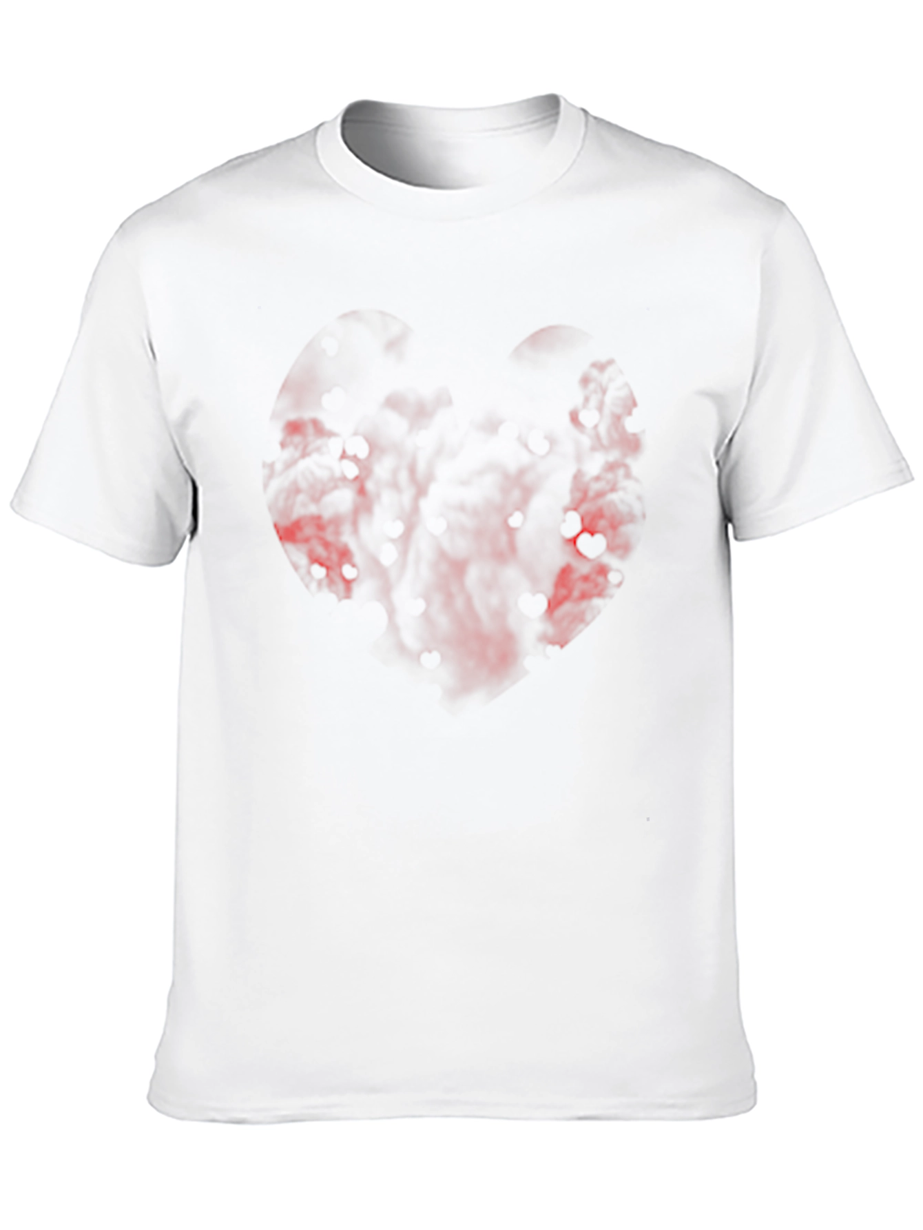 Black T-Shirt with Abstract Red Design