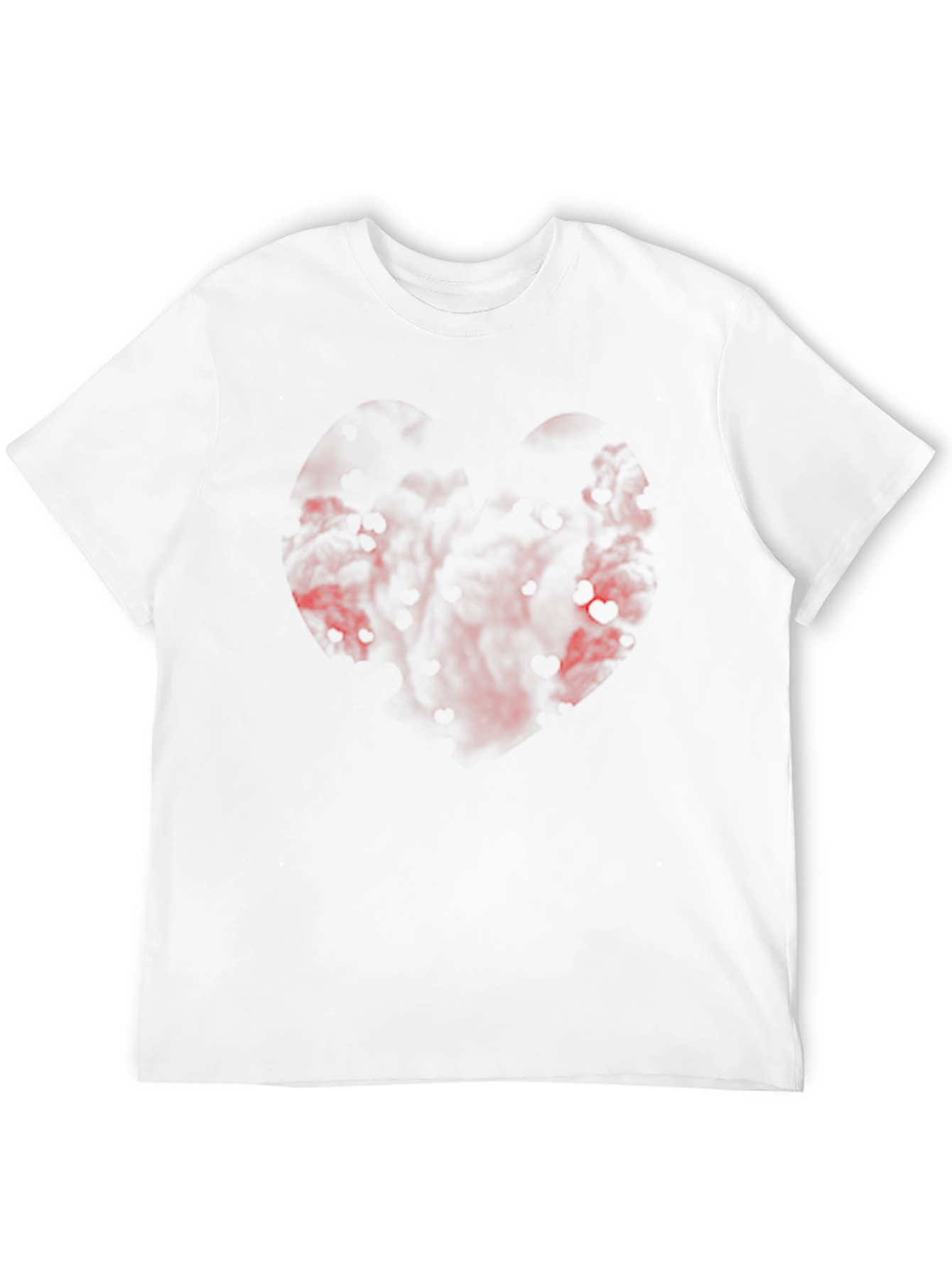 Black T-Shirt with Abstract Red Design
