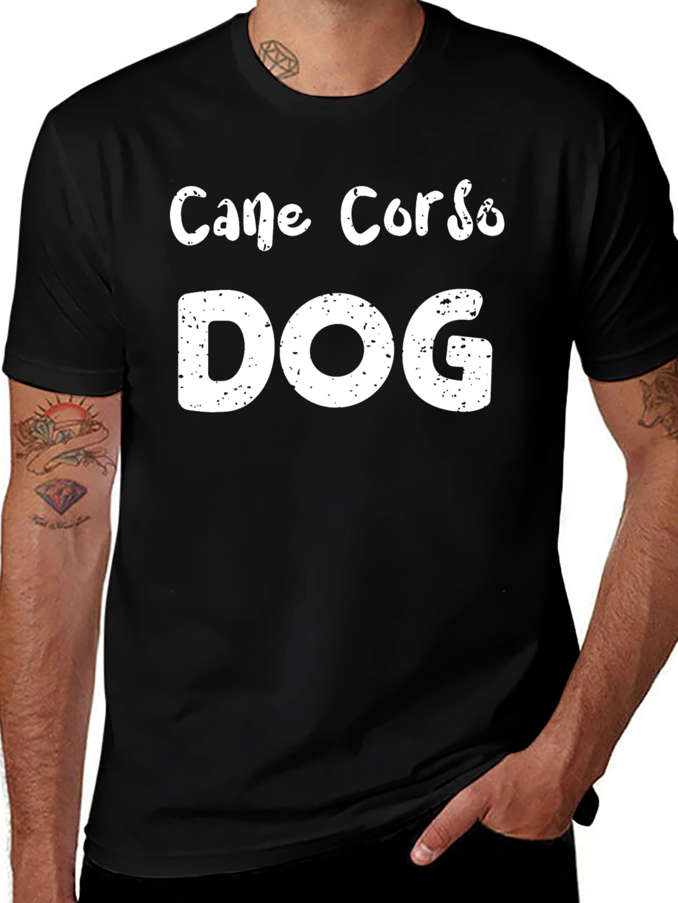 Cane Corso Dog T-Shirt Black