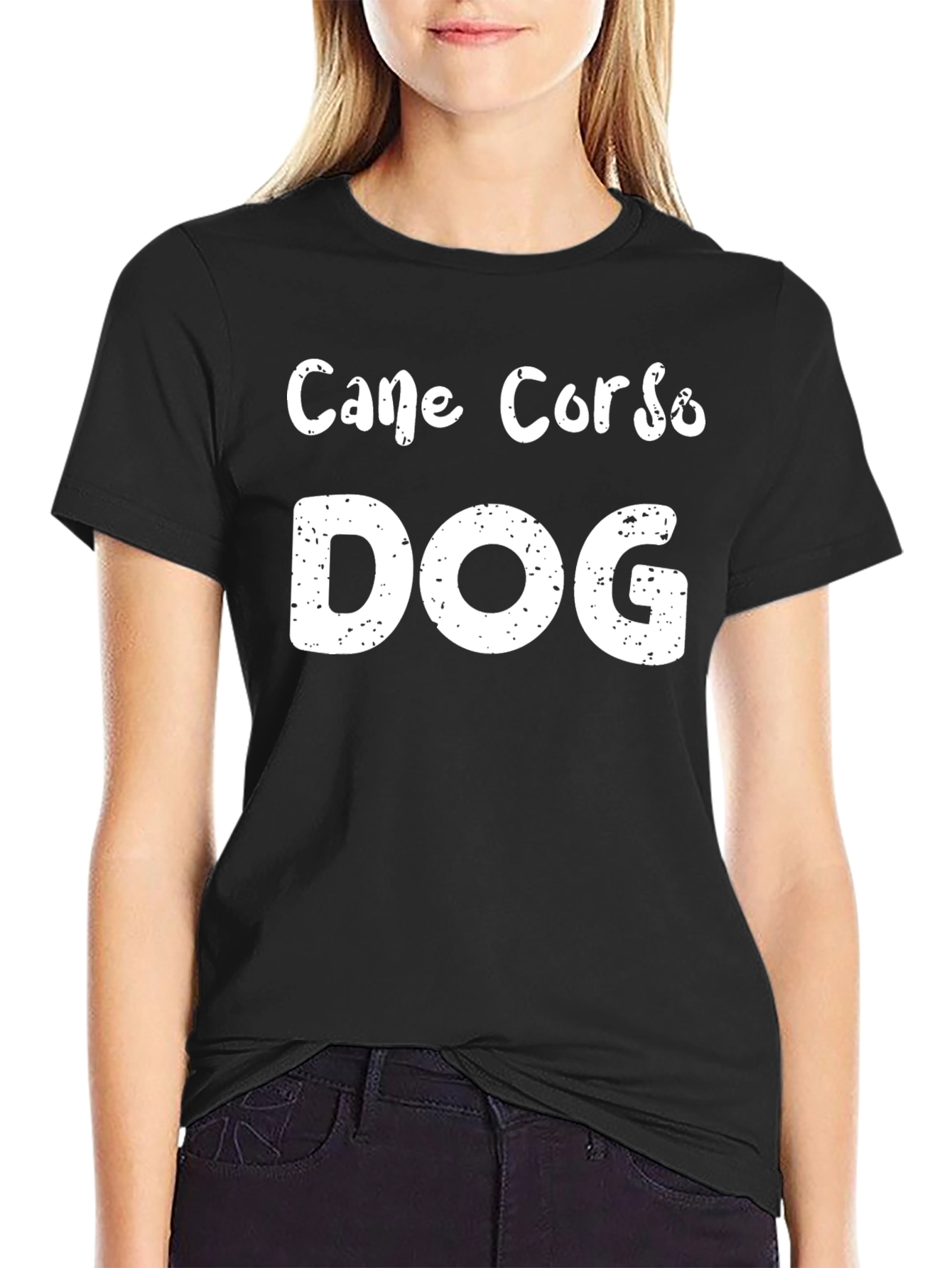 Cane Corso Dog T-Shirt Black