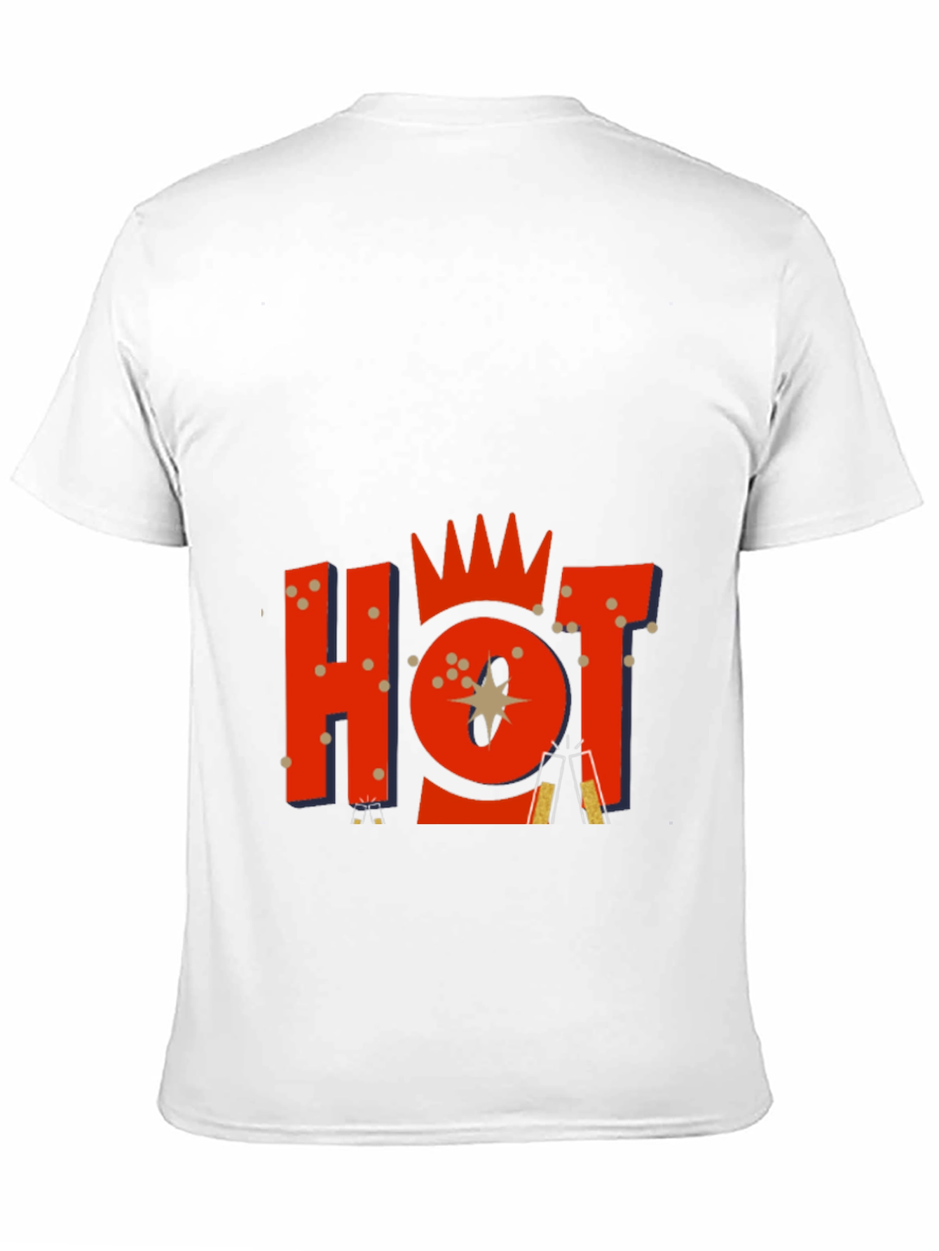 Mens Black Graphic Tee - HOT