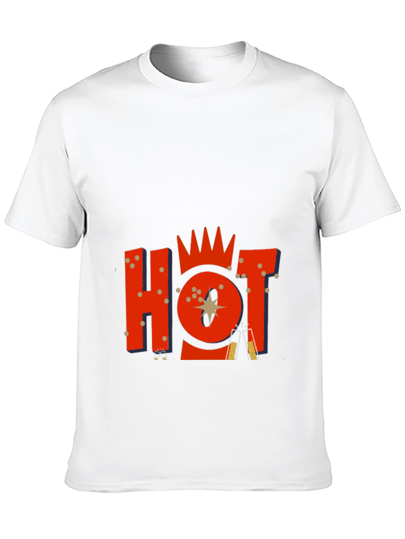 Mens Black Graphic Tee - HOT