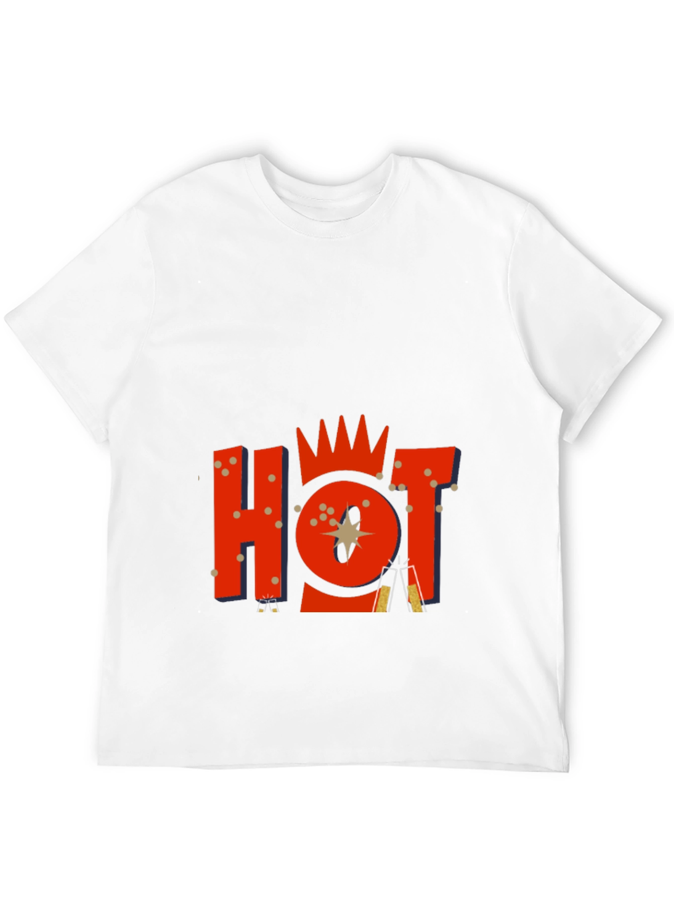Mens Black Graphic Tee - HOT