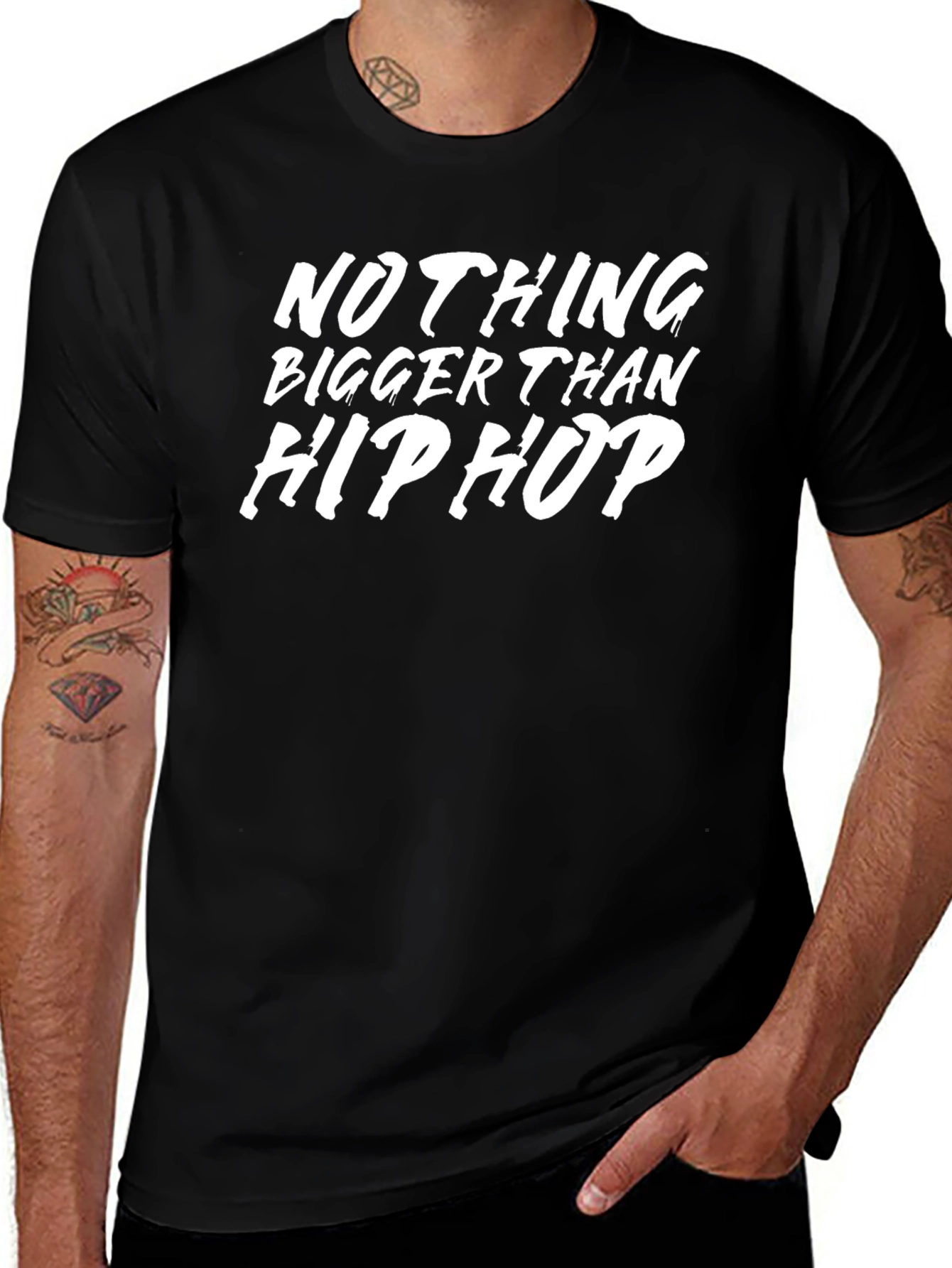 Nothing Bigger Than Hip Hop Black T-Shirt