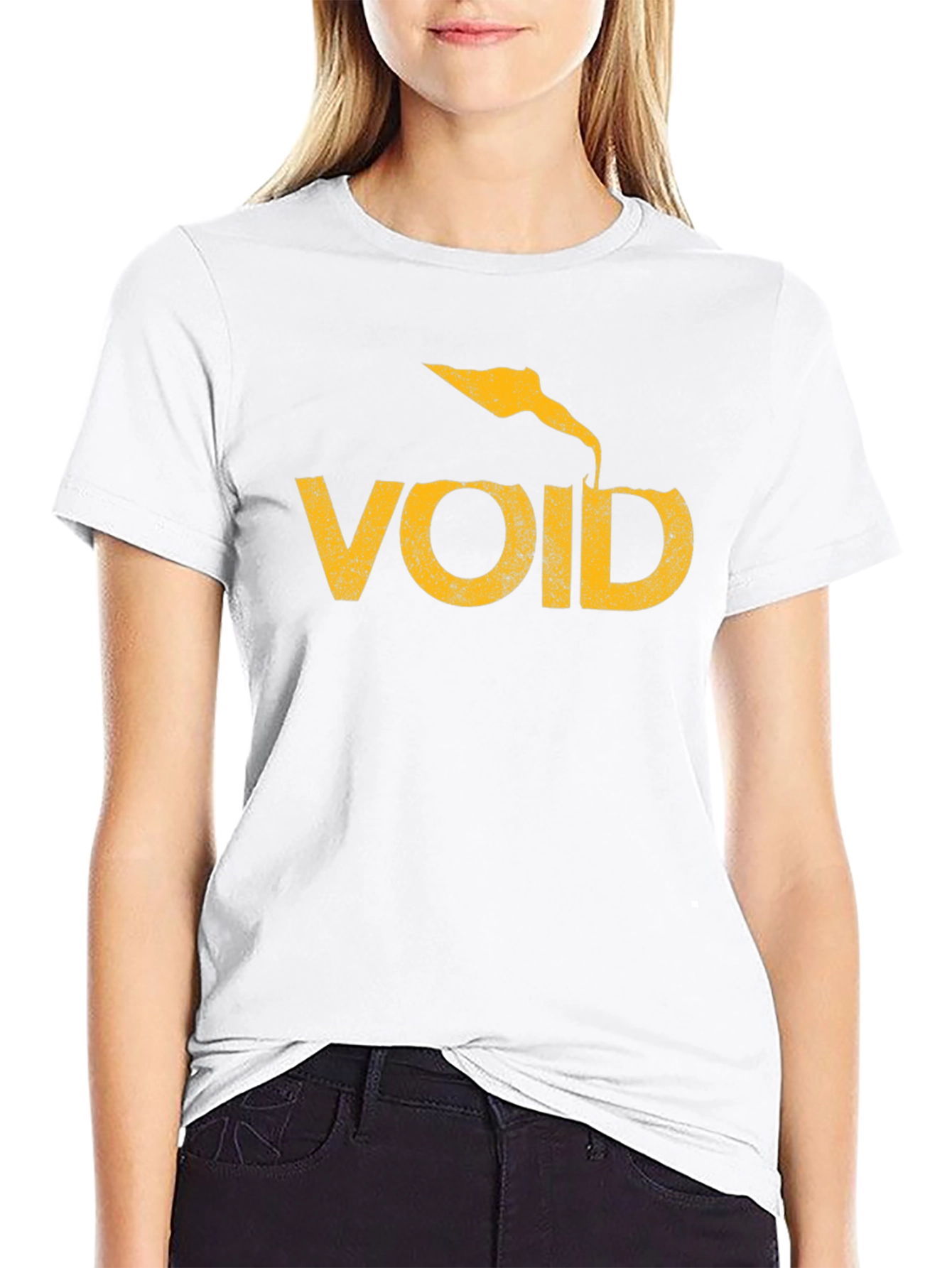 Void Graphic Tee - Black Cotton T-Shirt