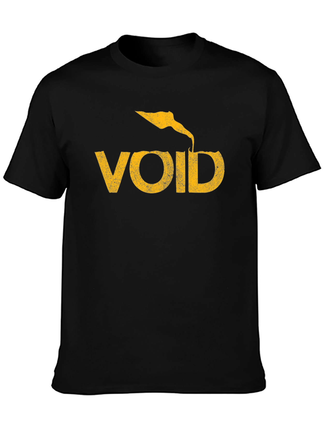 Void Graphic Tee - Black Cotton T-Shirt