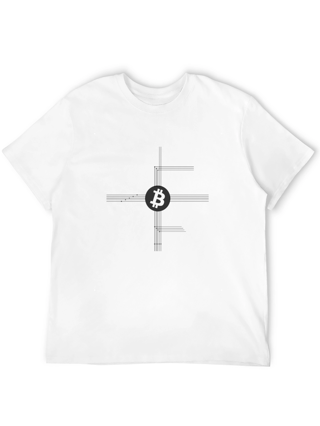 Bitcoin Circuit Black T-Shirt