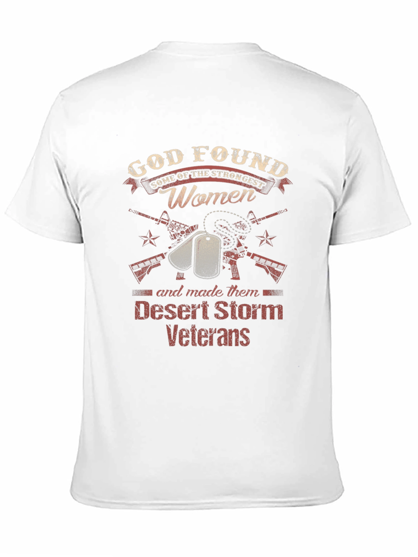 Desert Storm Veteran Womens Graphic T-Shirt