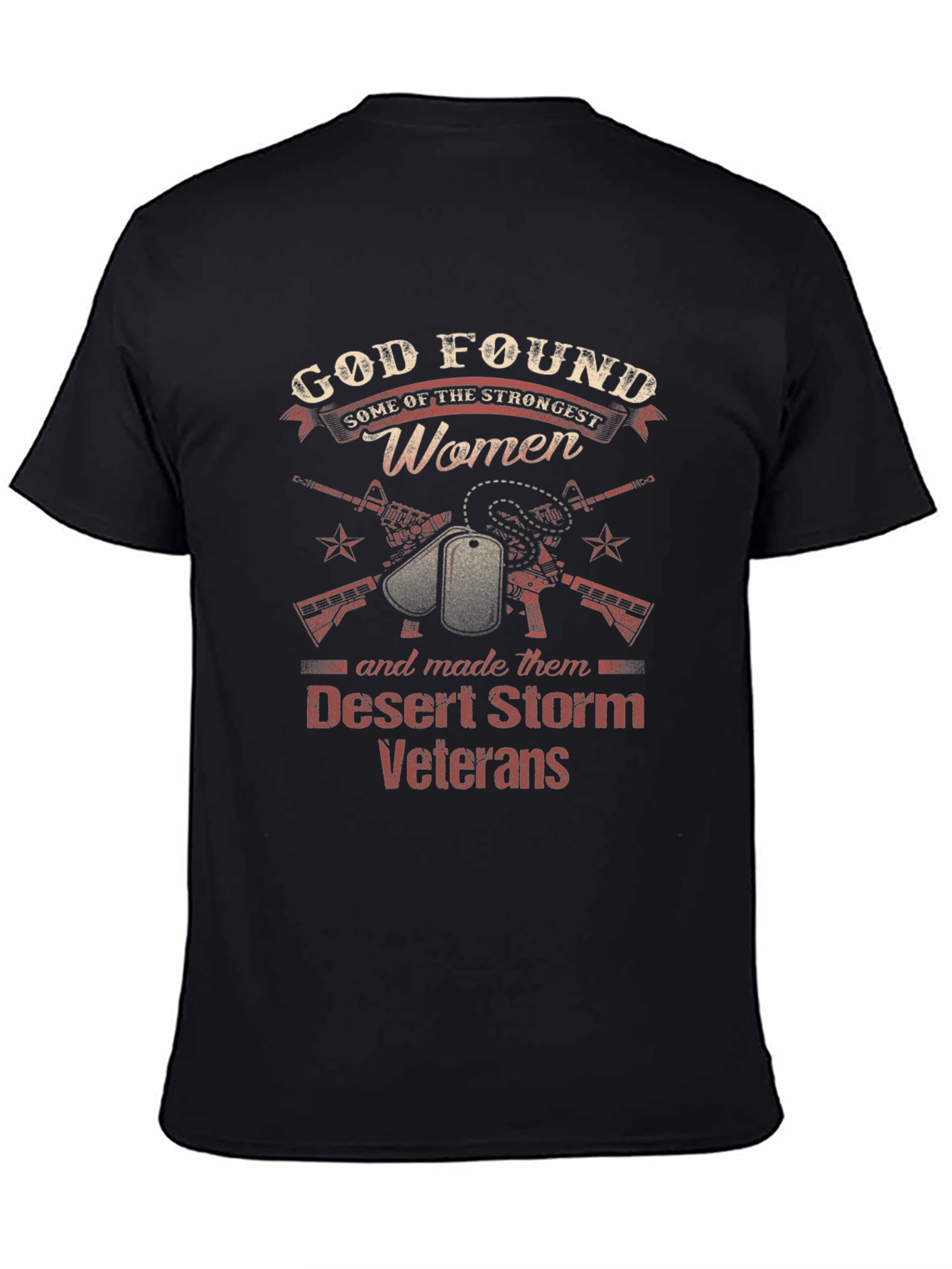 Desert Storm Veteran Womens Graphic T-Shirt