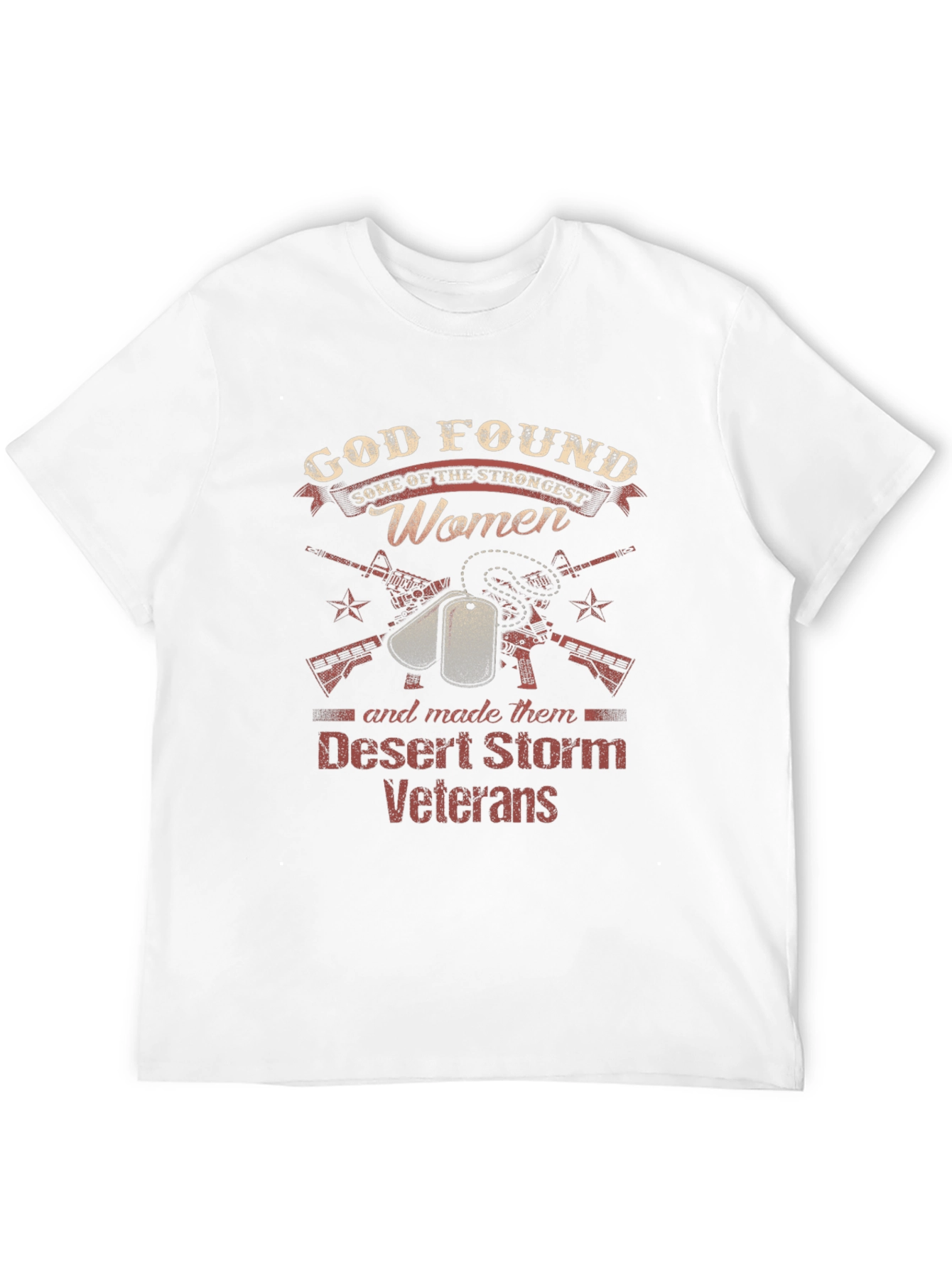Desert Storm Veteran Womens Graphic T-Shirt