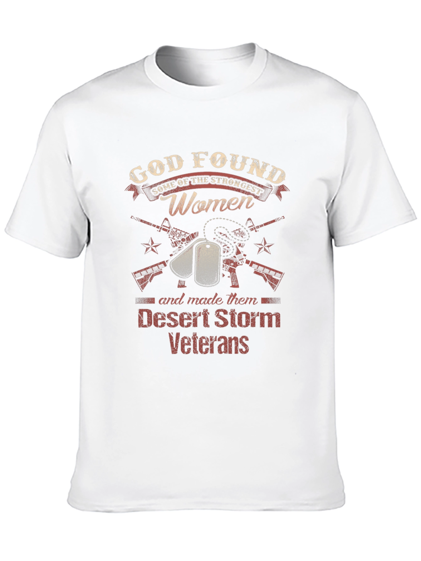 Desert Storm Veteran Womens Graphic T-Shirt