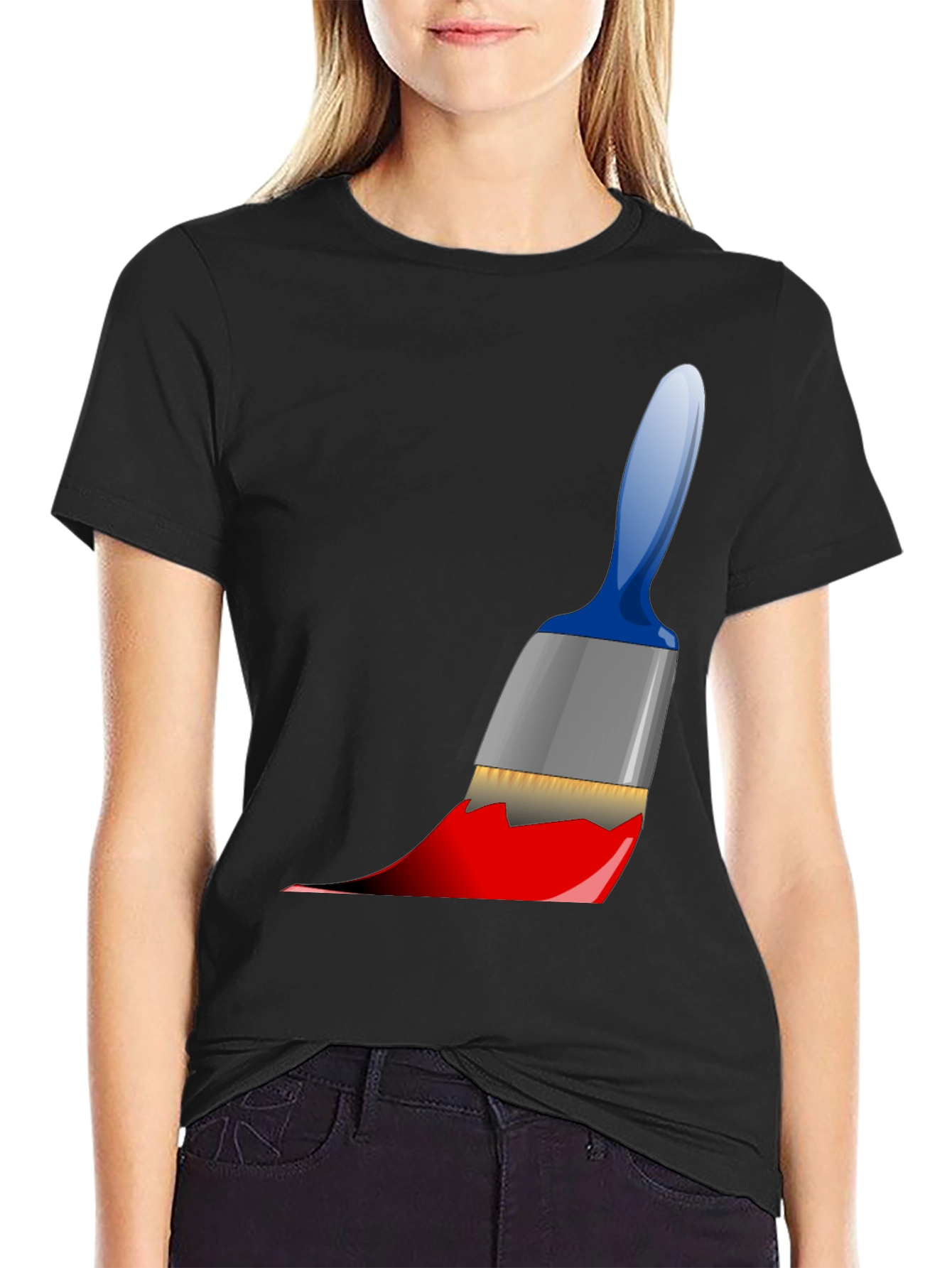Paint Brush Graphic Tee - Artist Style