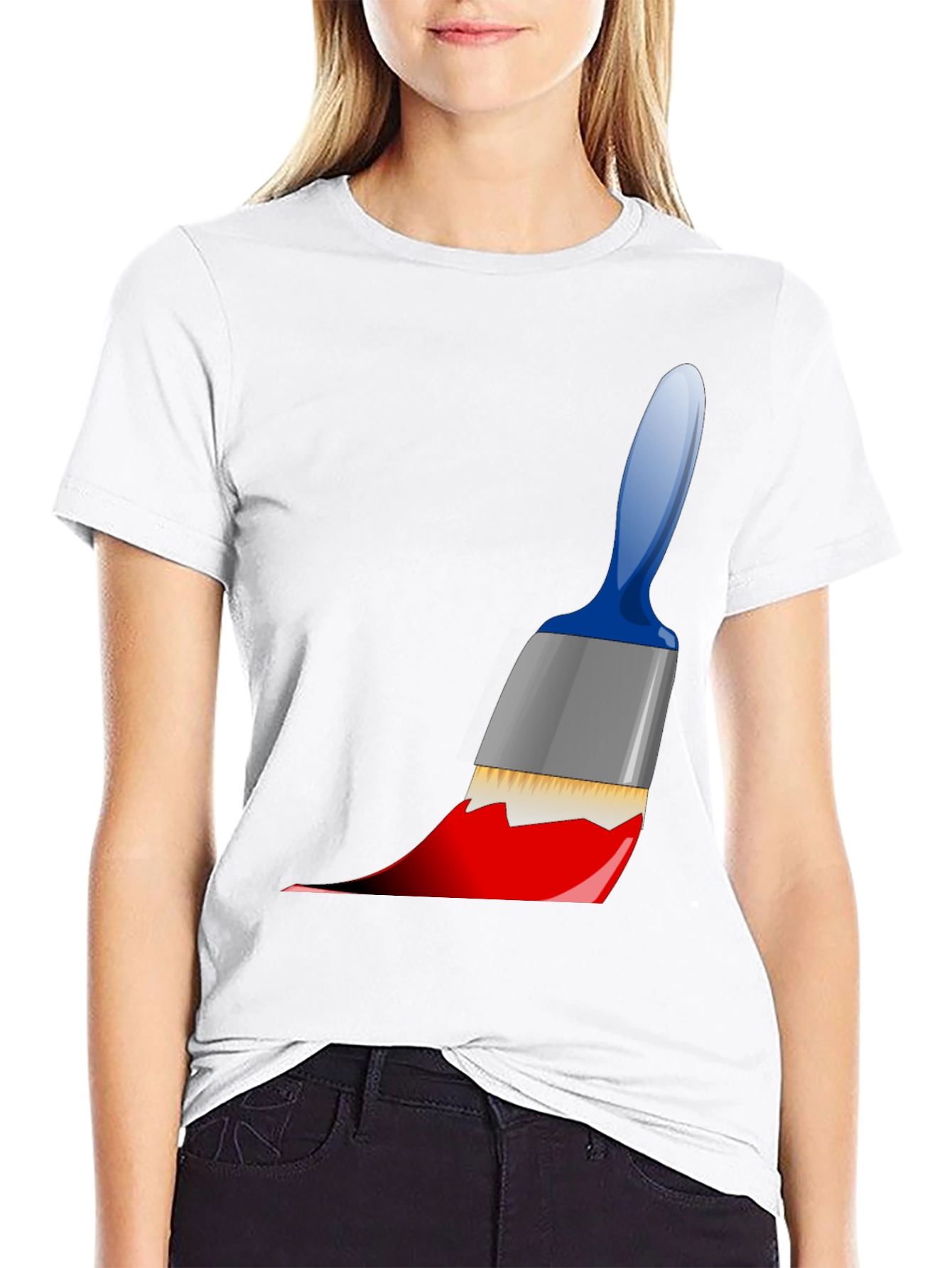 Paint Brush Graphic Tee - Artist Style