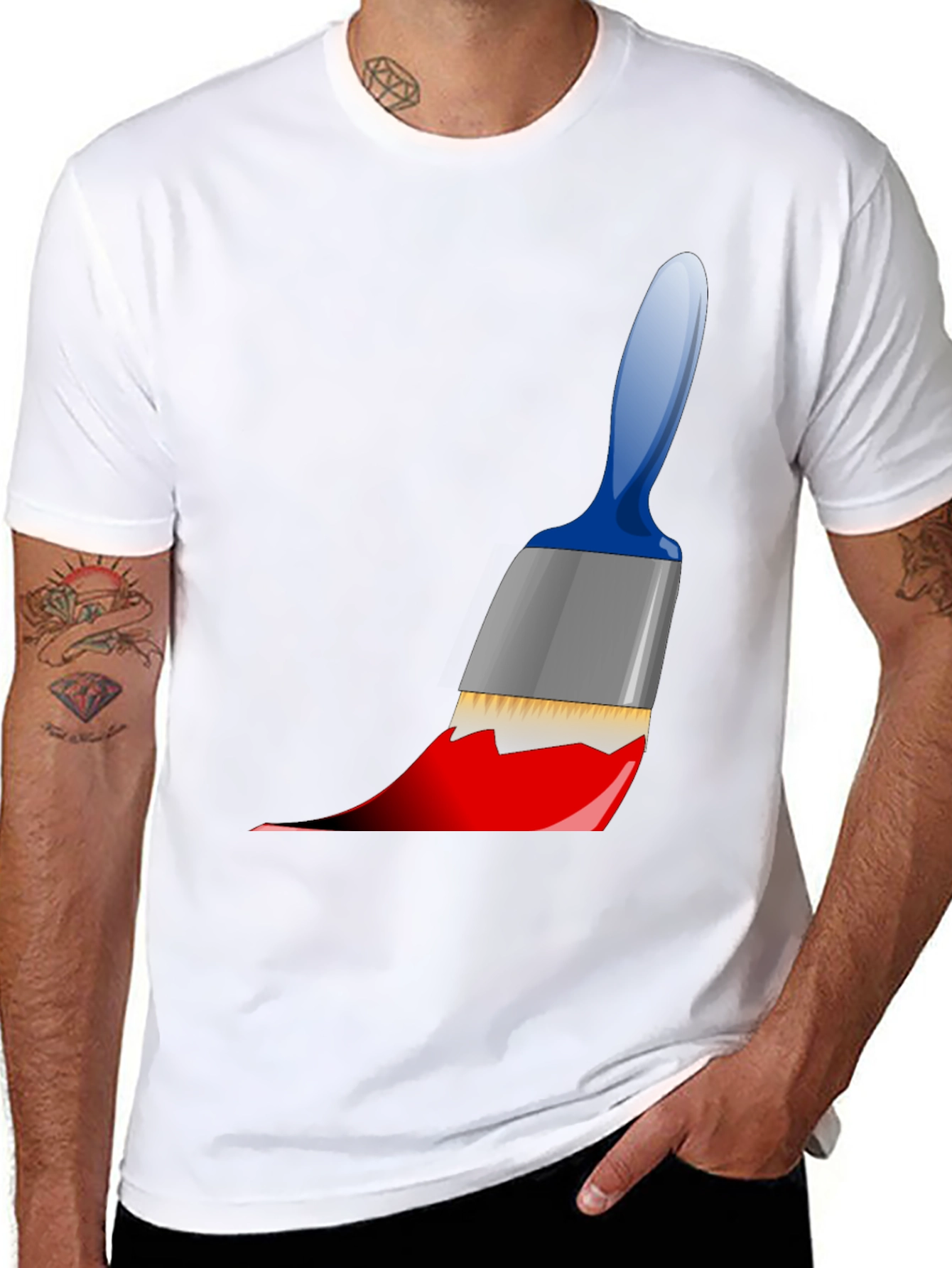 Paint Brush Graphic Tee - Artist Style