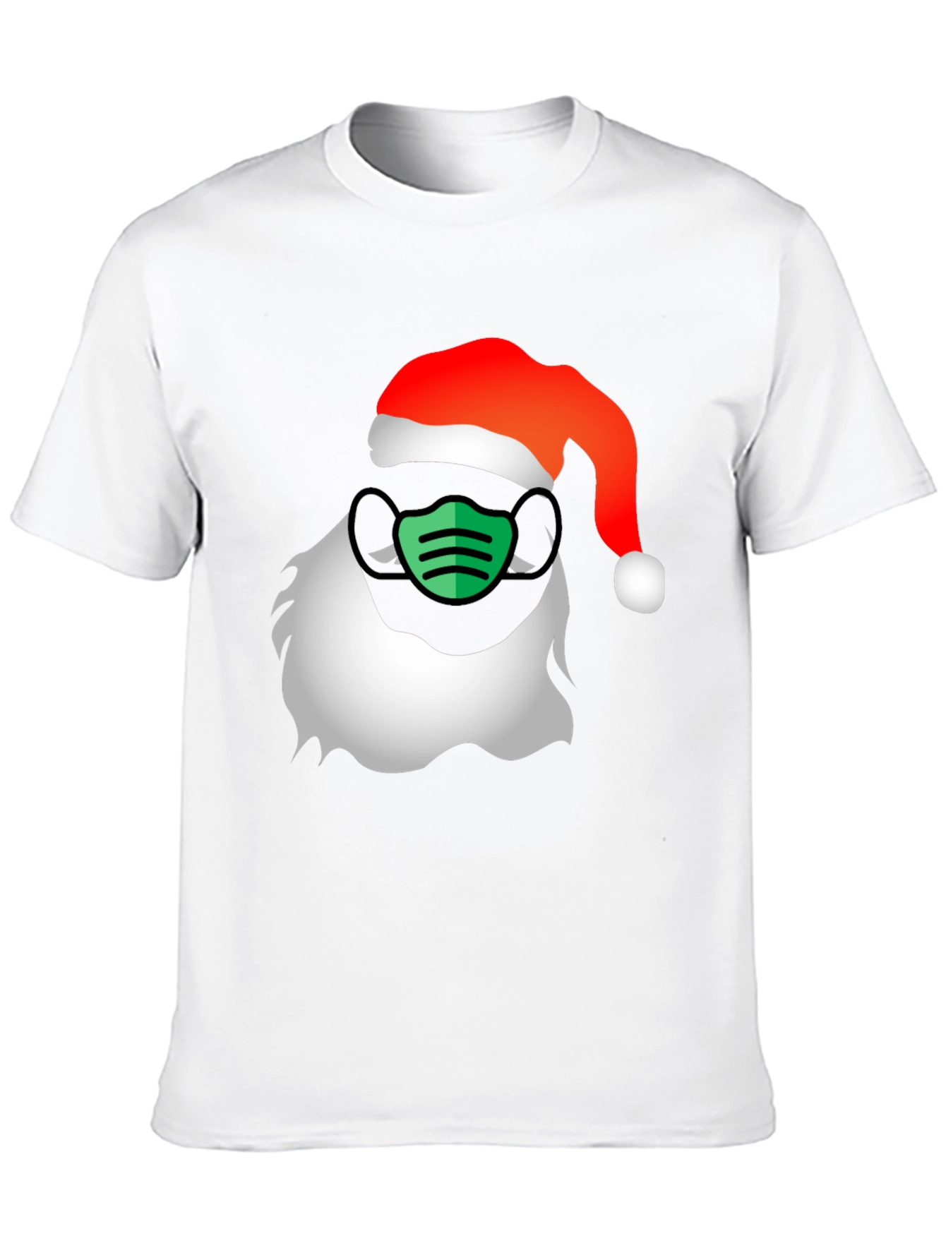 Santa Mask T-Shirt - Holiday Cheer with a Twist!