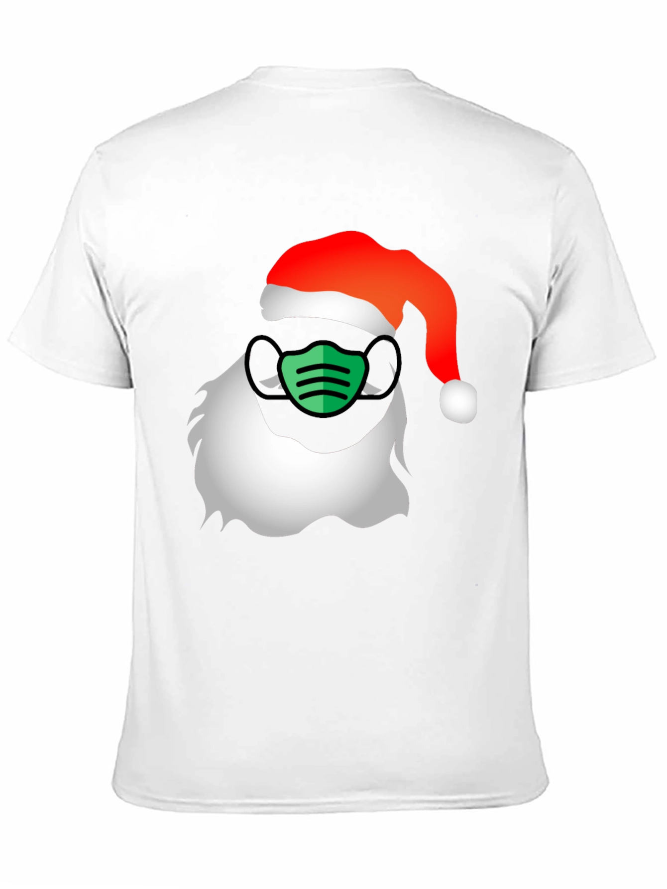 Santa Mask T-Shirt - Holiday Cheer with a Twist!