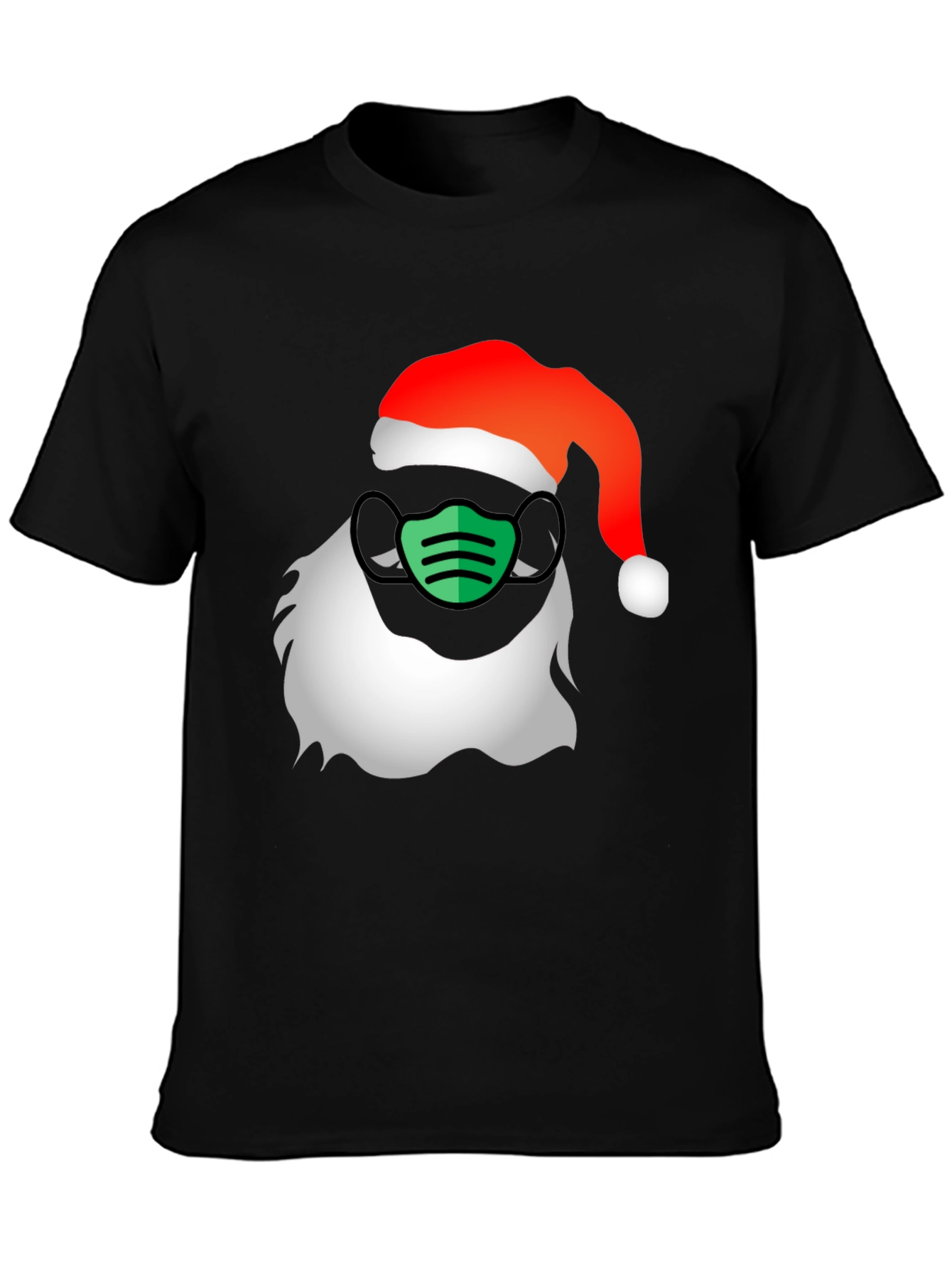 Santa Mask T-Shirt - Holiday Cheer with a Twist!