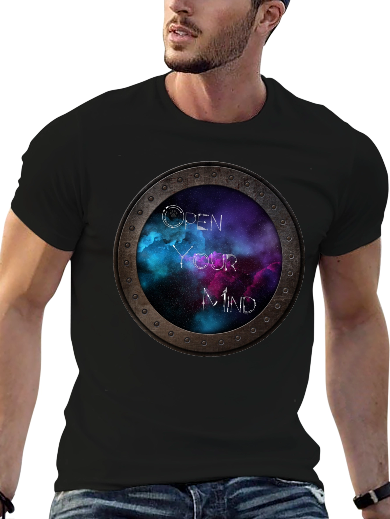 Open Your Mind Galaxy T-Shirt - Unique Space Tee