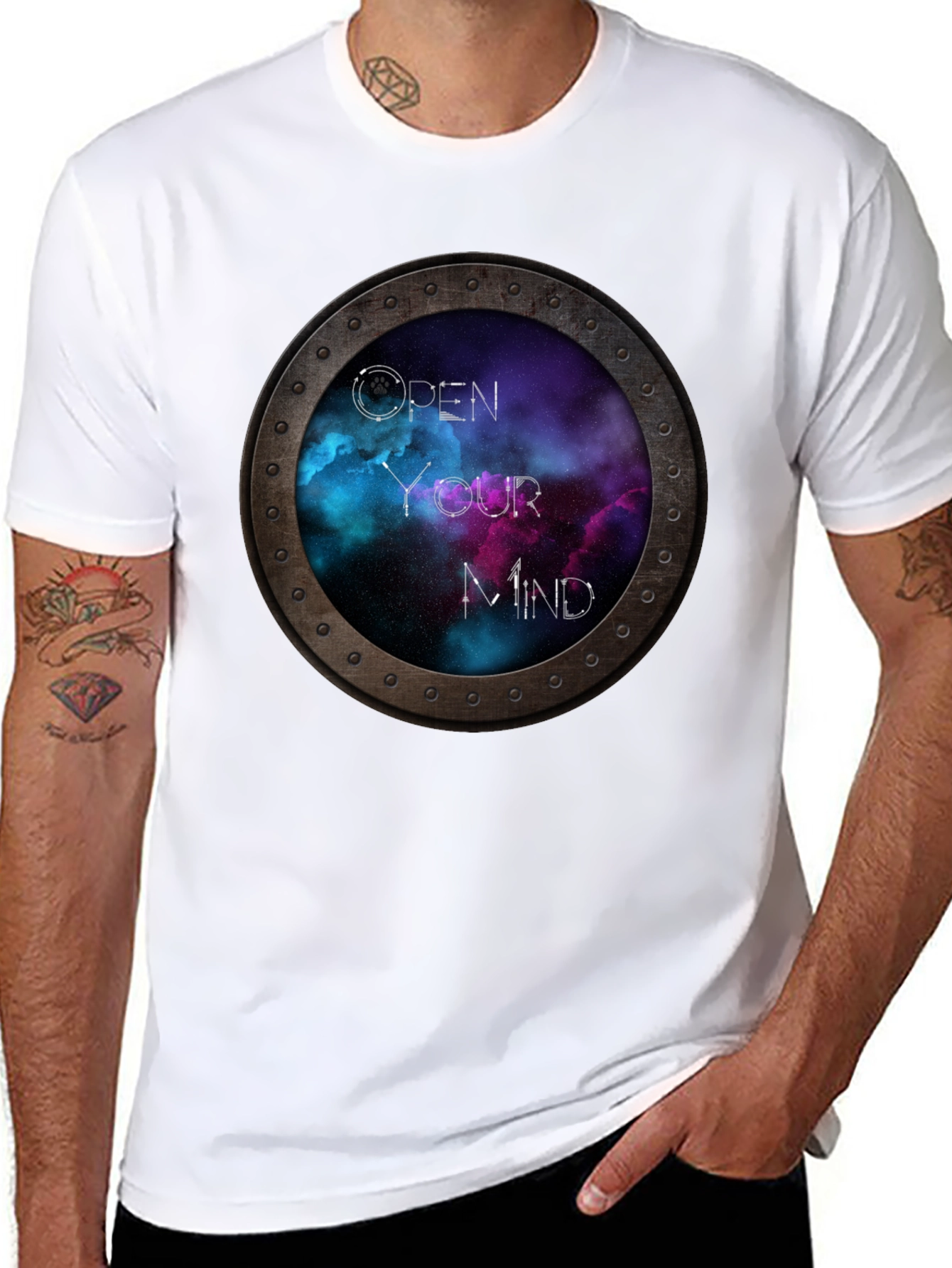 Open Your Mind Galaxy T-Shirt - Unique Space Tee
