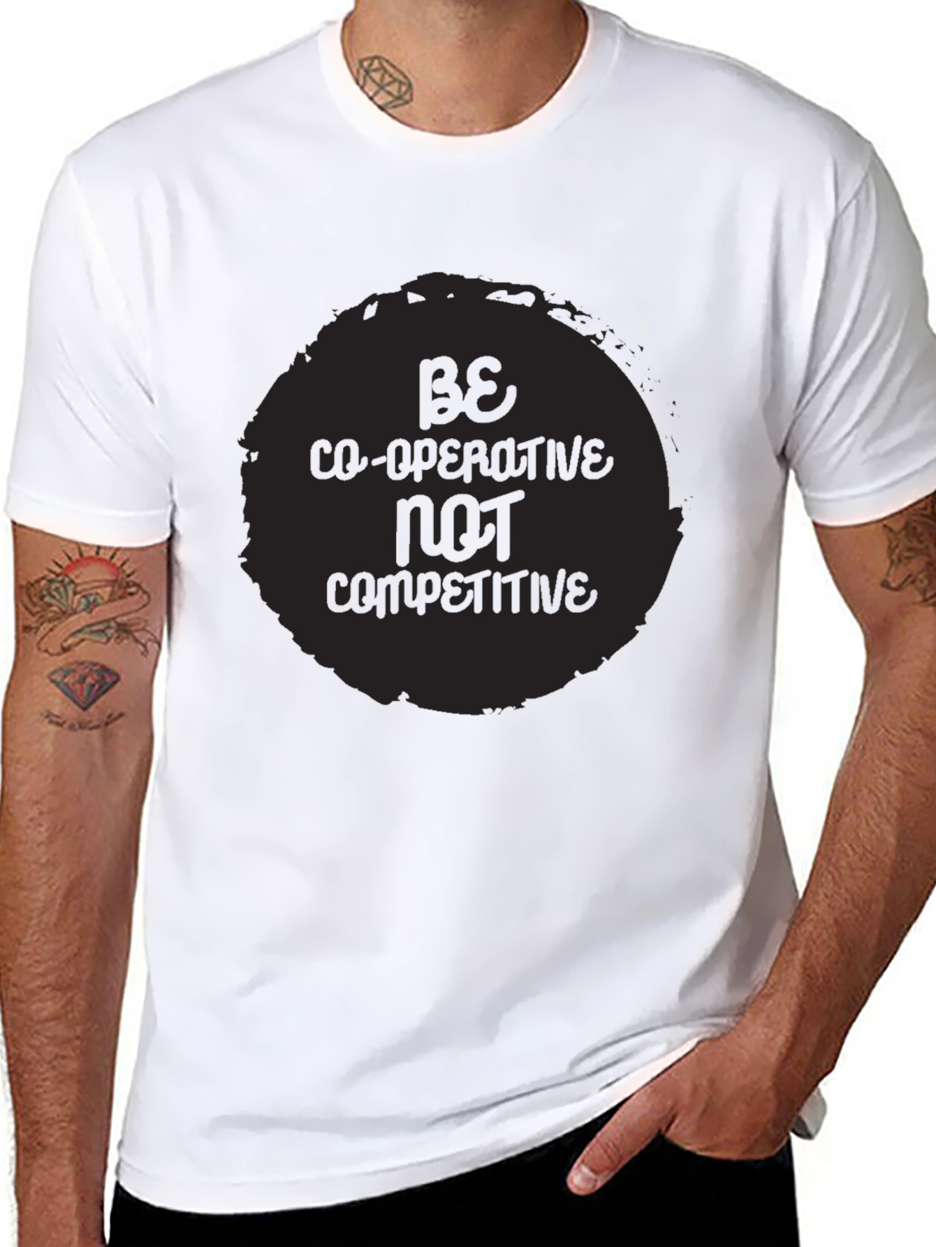 Cooperative Spirit Black Crewneck T-Shirt