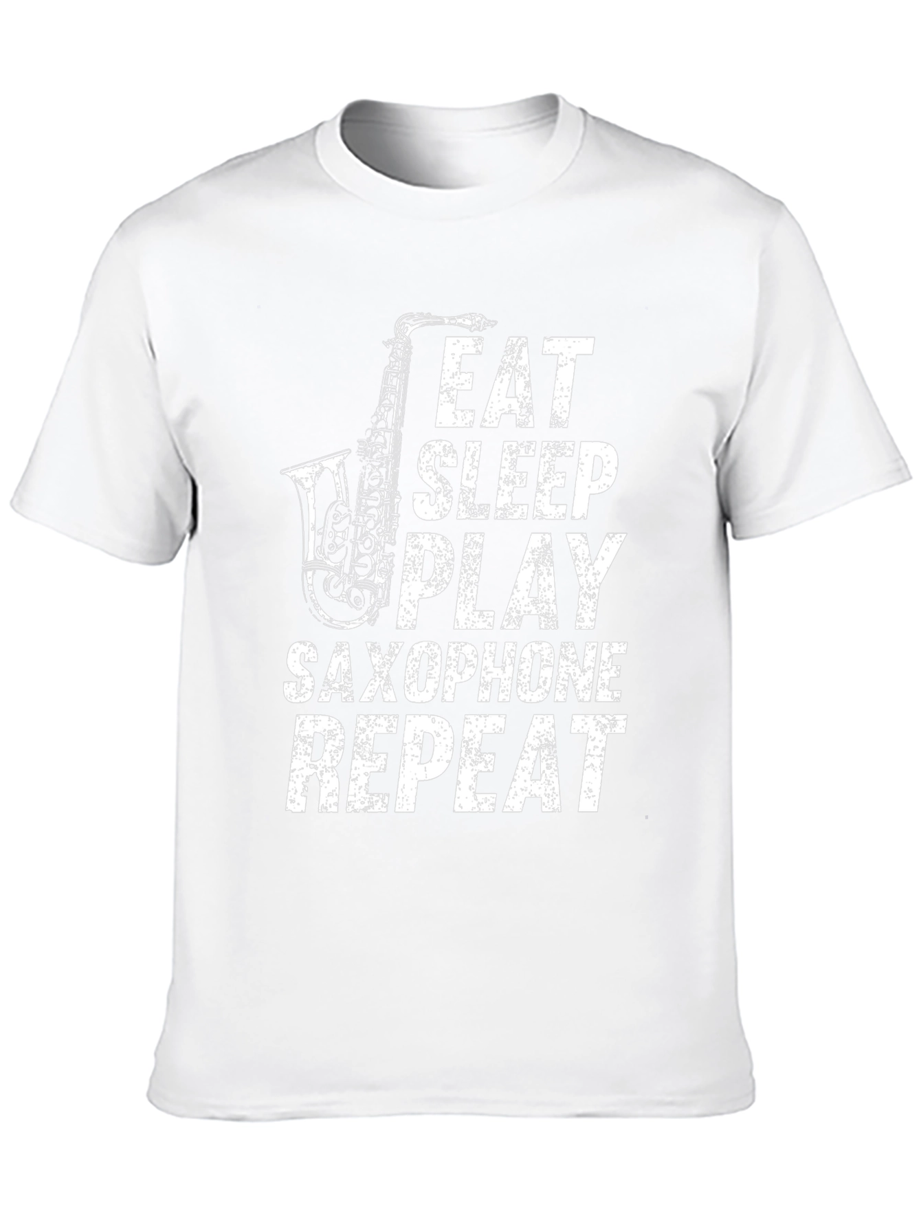 Eat Sleep Play Saxophone Repeat Black T-Shirt
