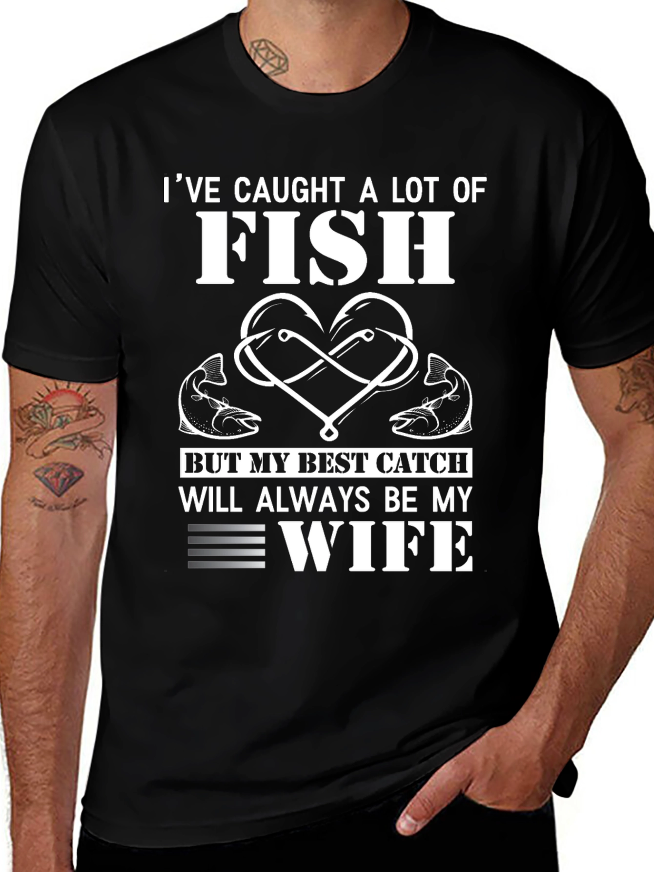Fishing Enthusiast T-Shirt - Best Catch Wife Tee