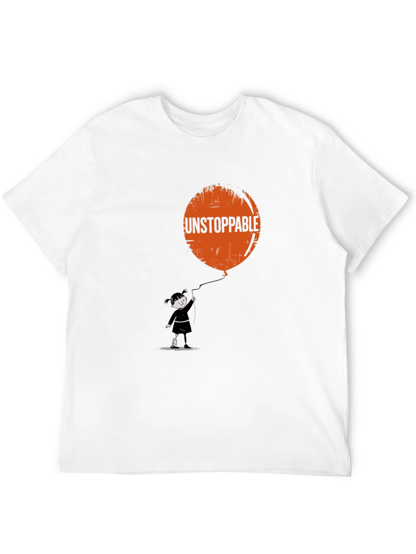 Unstoppable Balloon Graphic Tee - Black Cotton Shirt