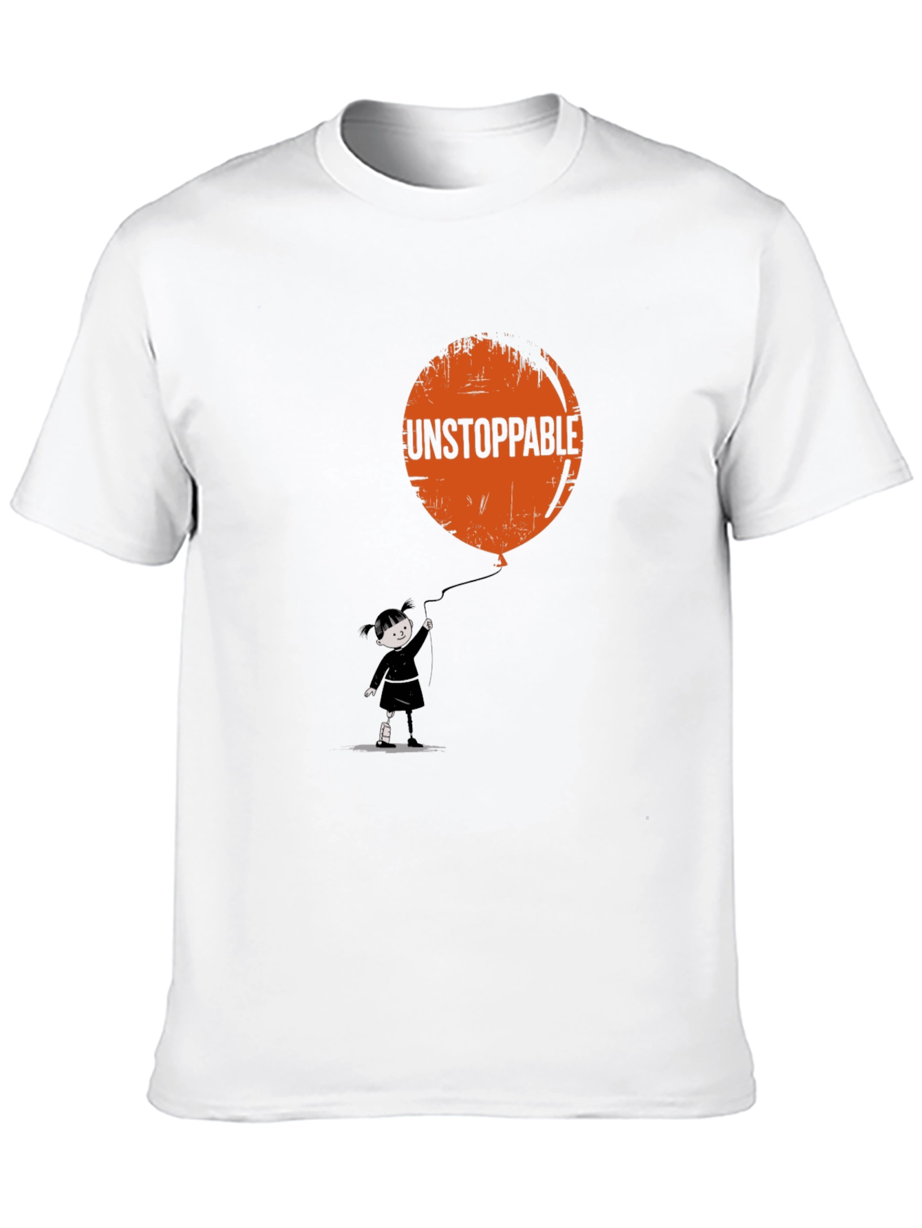 Unstoppable Balloon Graphic Tee - Black Cotton Shirt