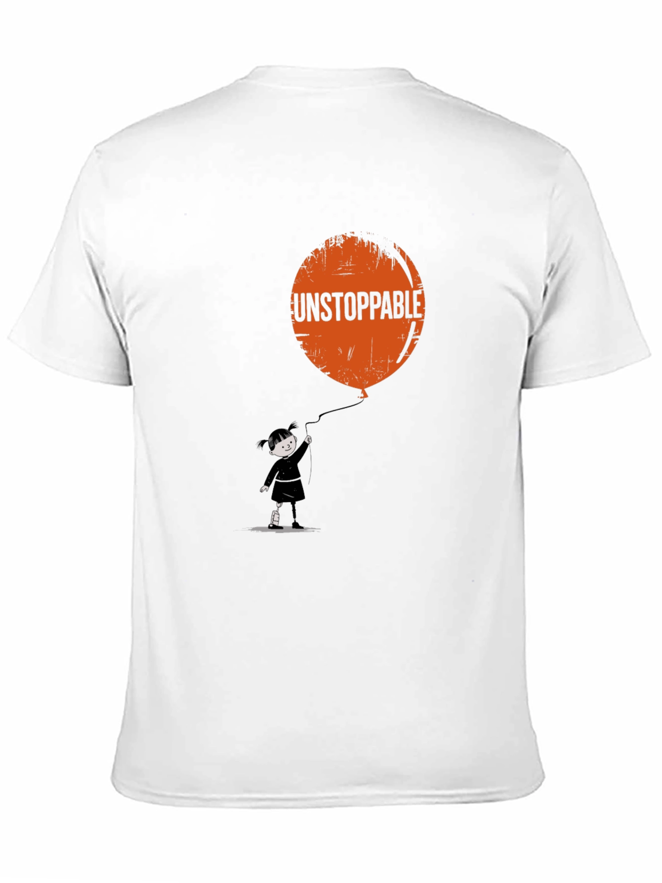 Unstoppable Balloon Graphic Tee - Black Cotton Shirt