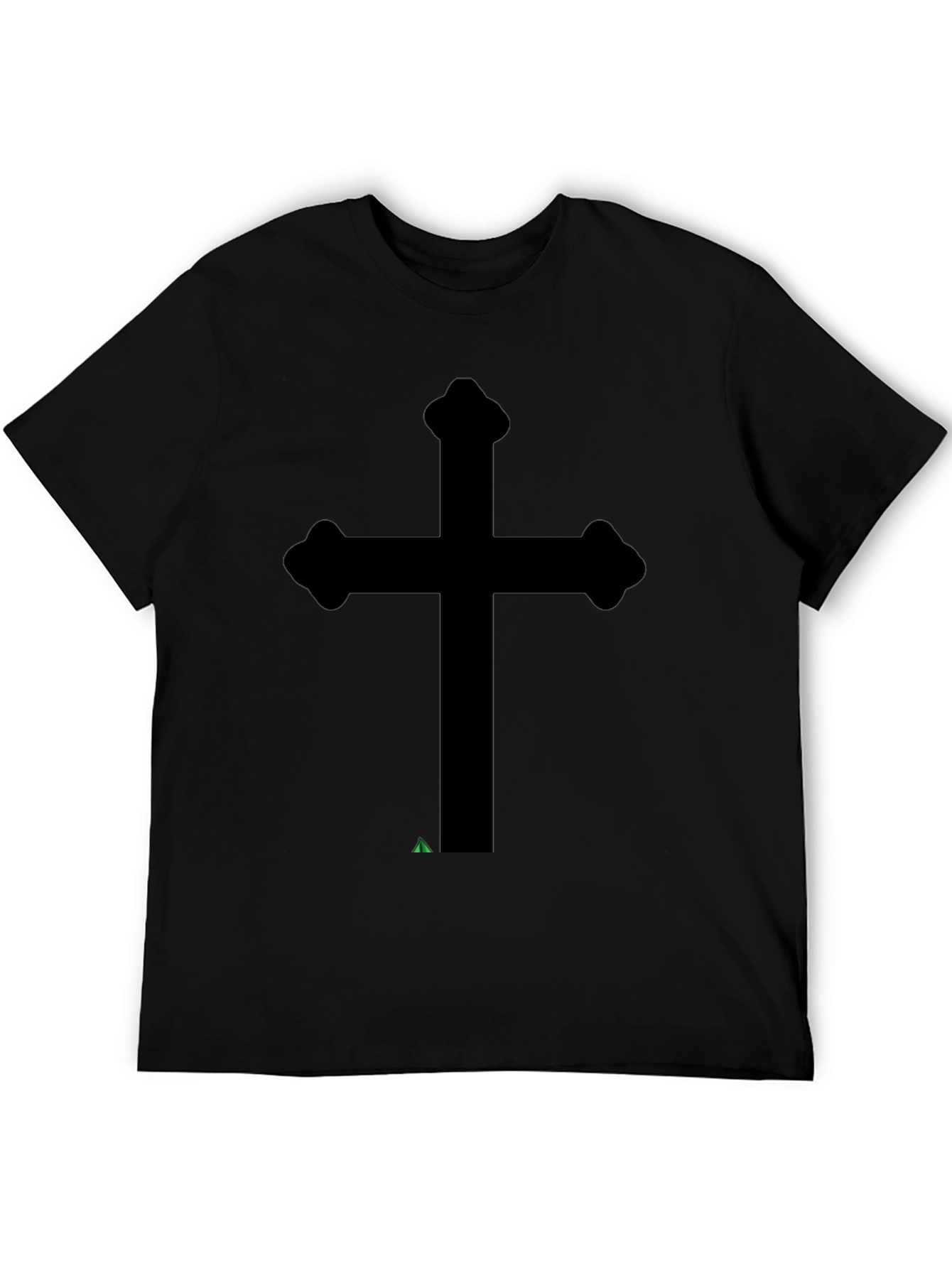 Bold Cross Graphic Tee - Classic Black T-Shirt