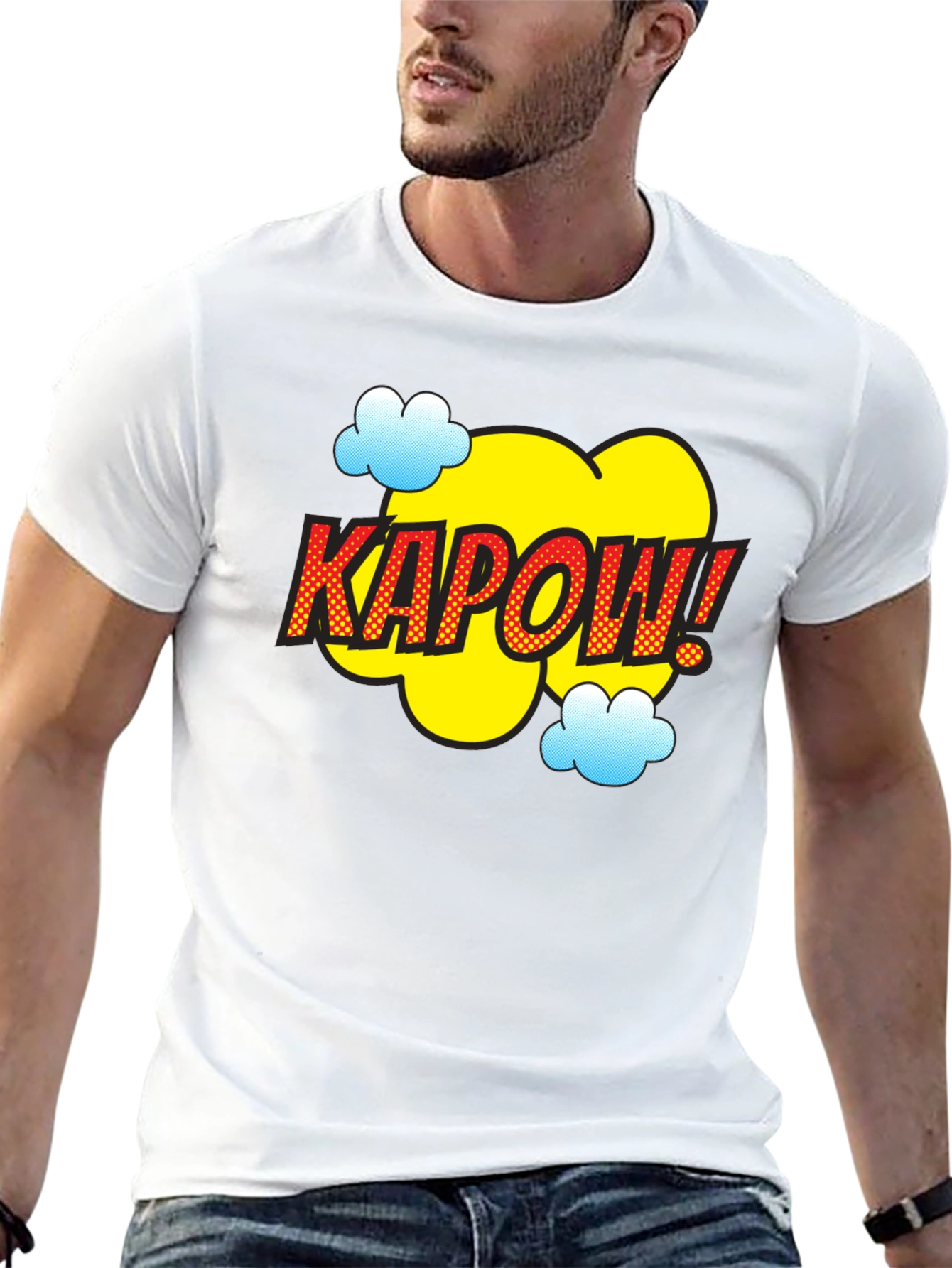 Kapow Comic Style Graphic Tee - Fun & Bold