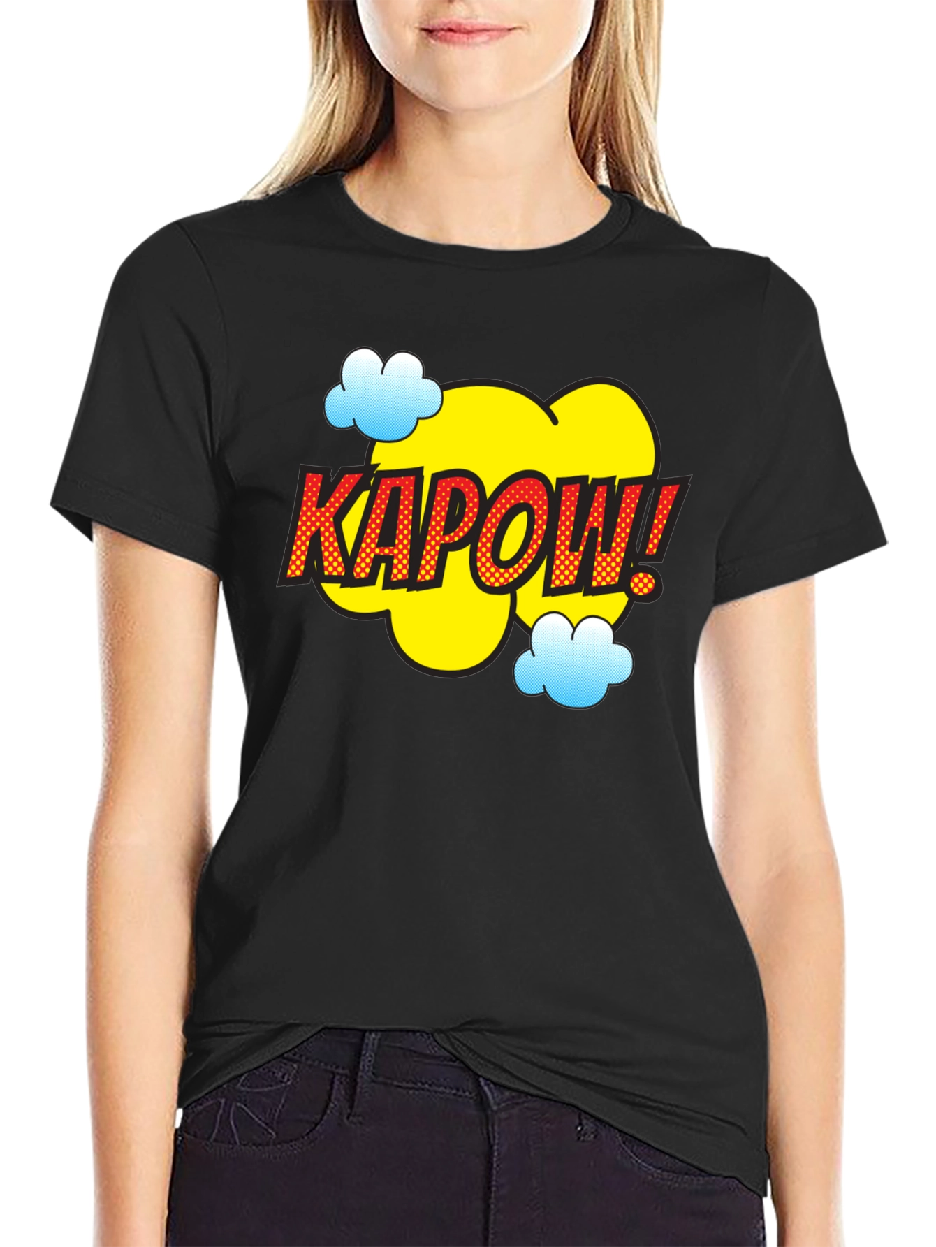 Kapow Comic Style Graphic Tee - Fun & Bold