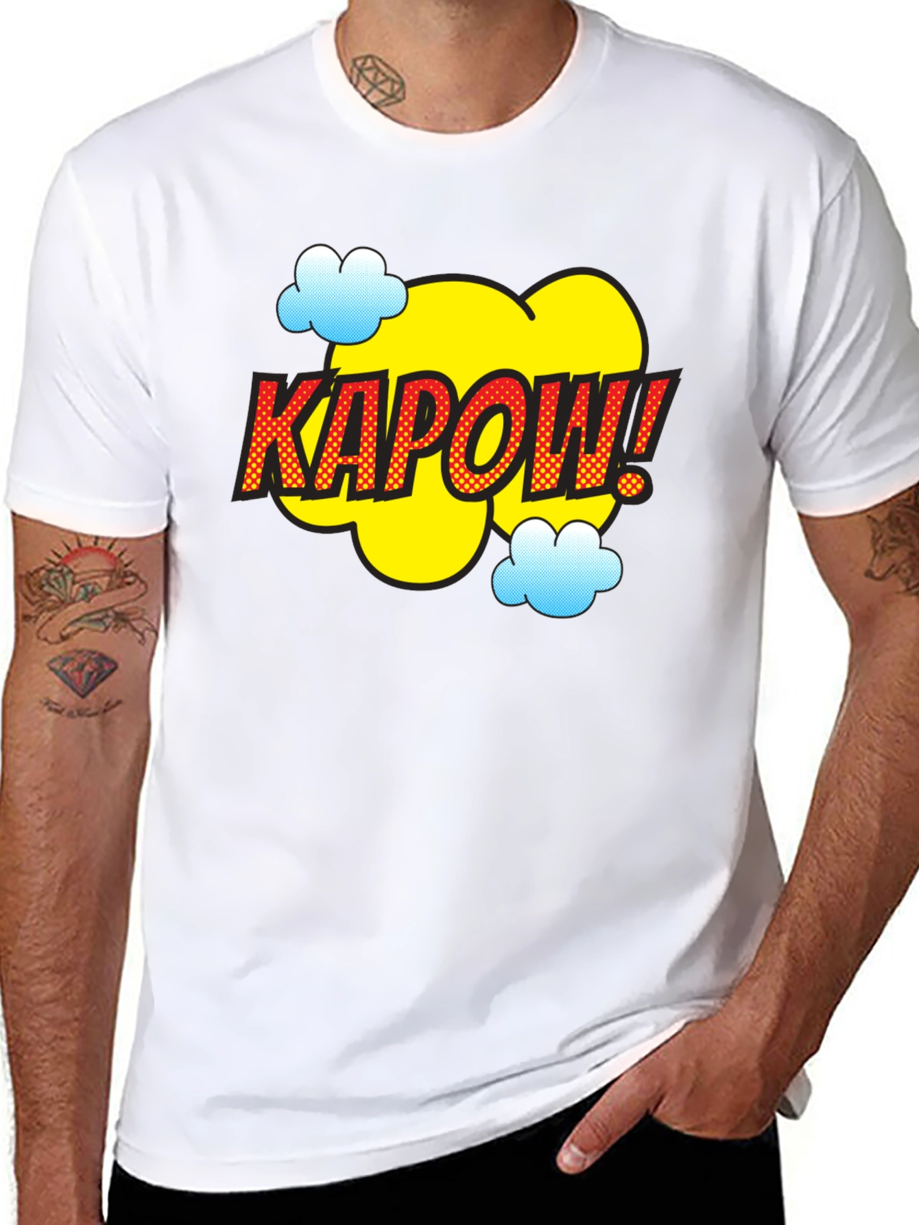 Kapow Comic Style Graphic Tee - Fun & Bold