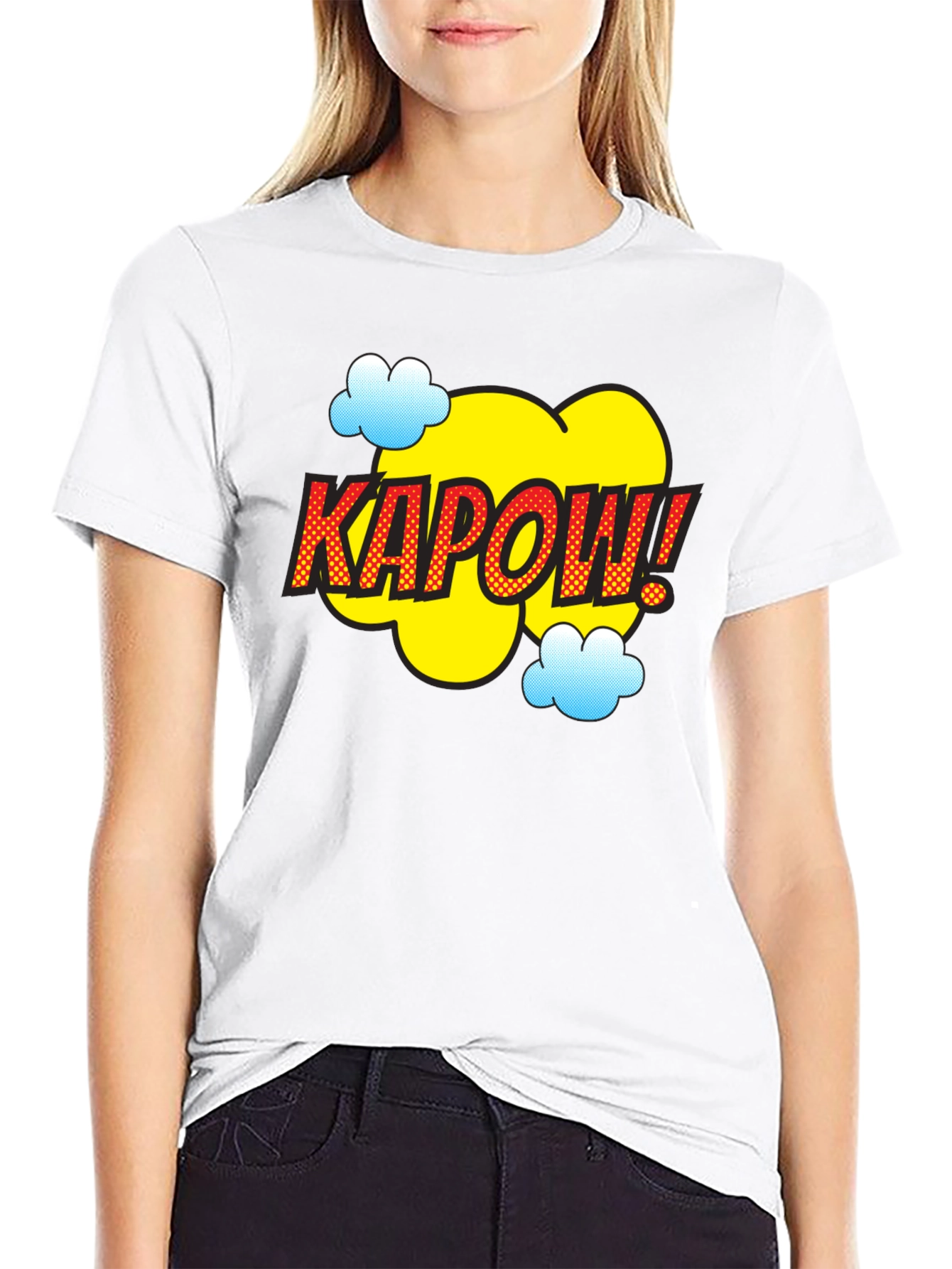 Kapow Comic Style Graphic Tee - Fun & Bold