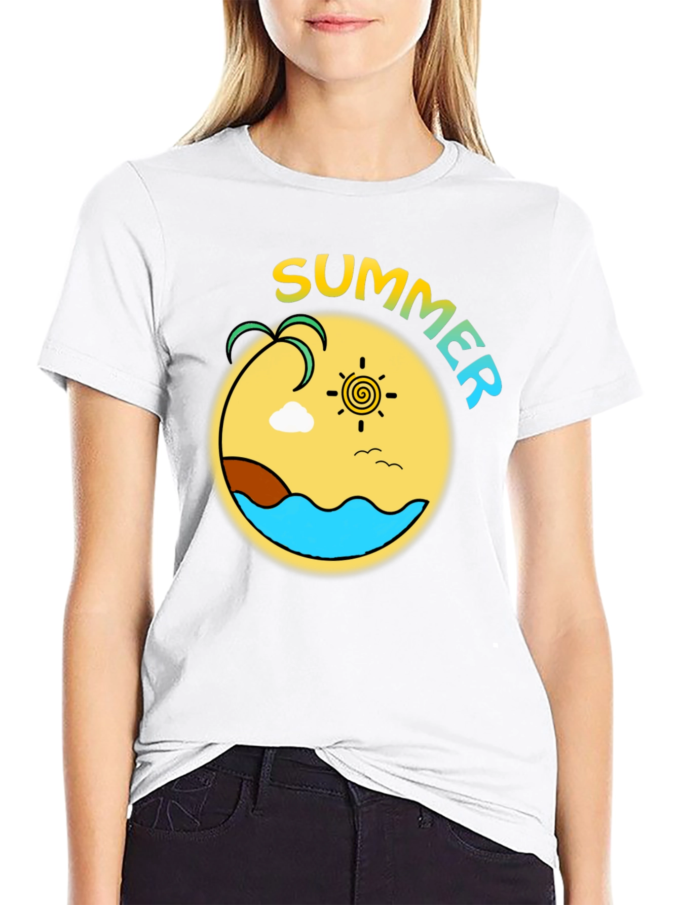 Summer Beach Graphic T-Shirt