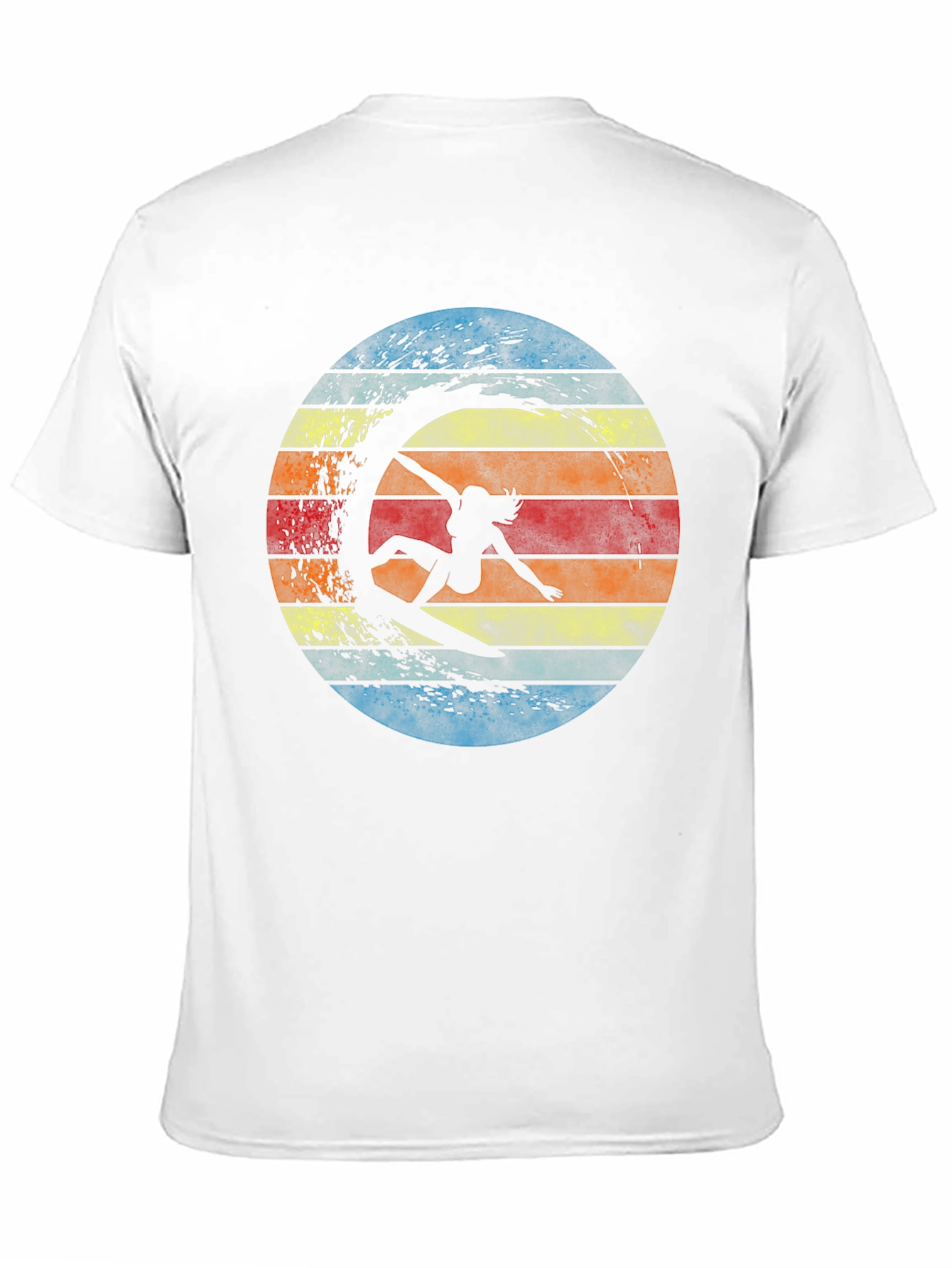 Retro Surfer Silhouette Graphic Tee