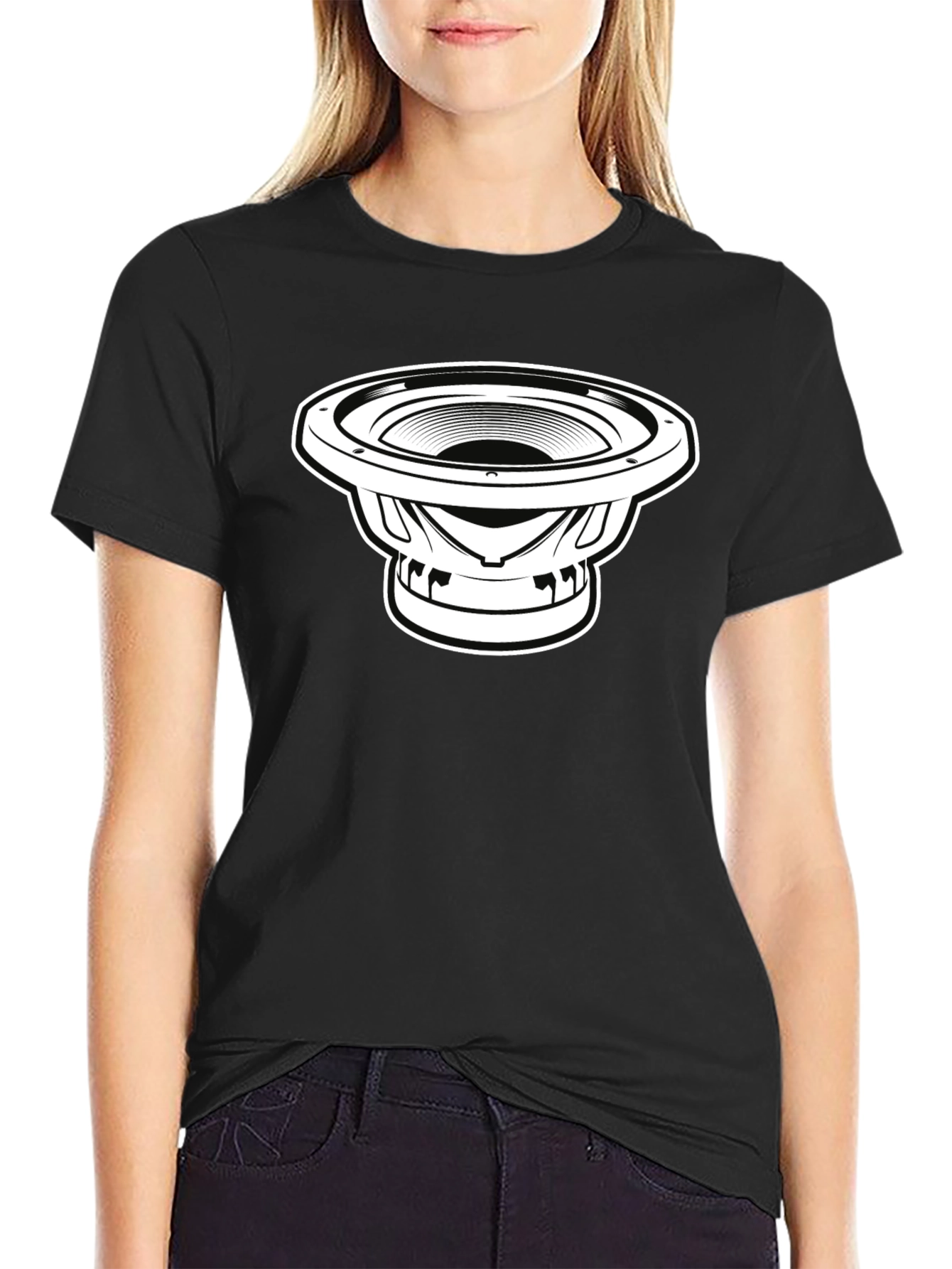 Speaker Graphic Black T-Shirt
