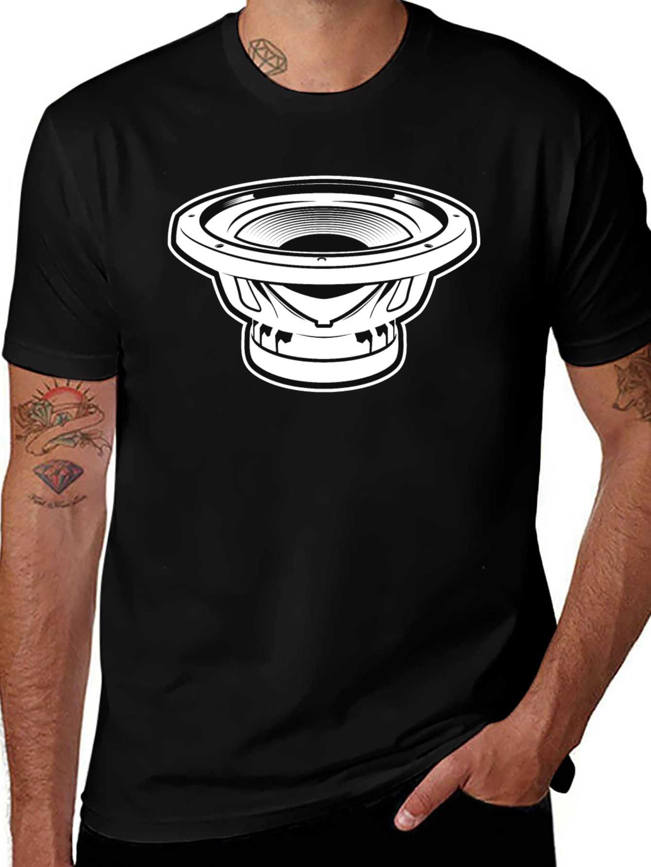 Speaker Graphic Black T-Shirt