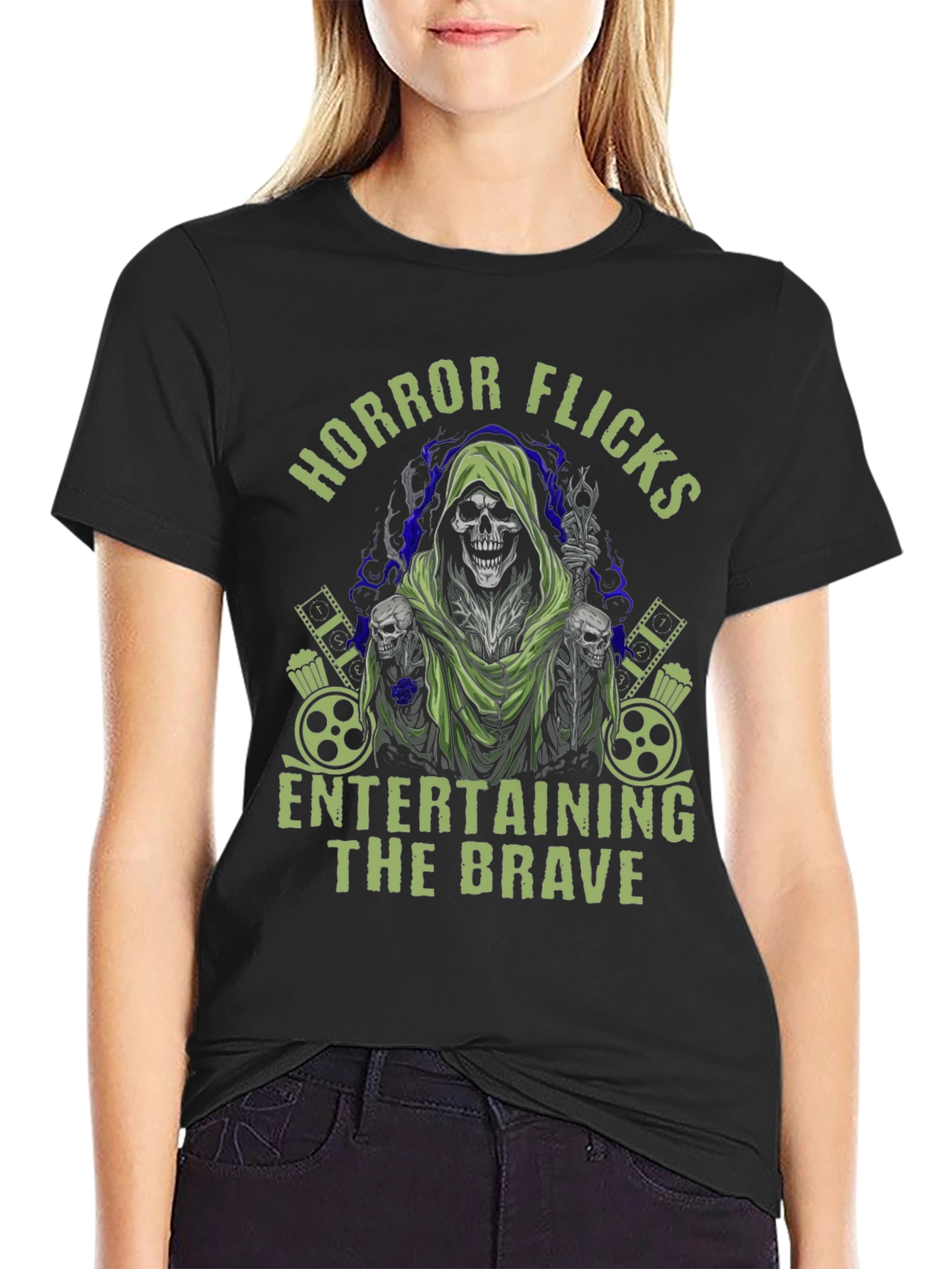 Horror Flicks Graphic T-Shirt