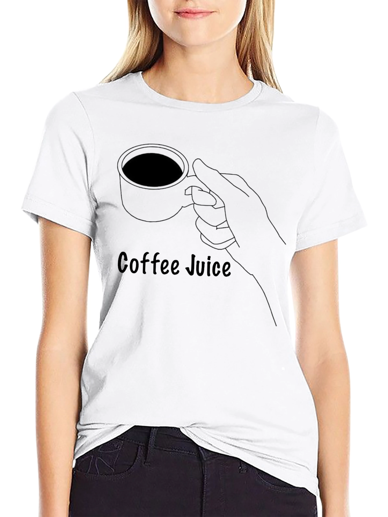 Coffee Juice Graphic Tee - Black