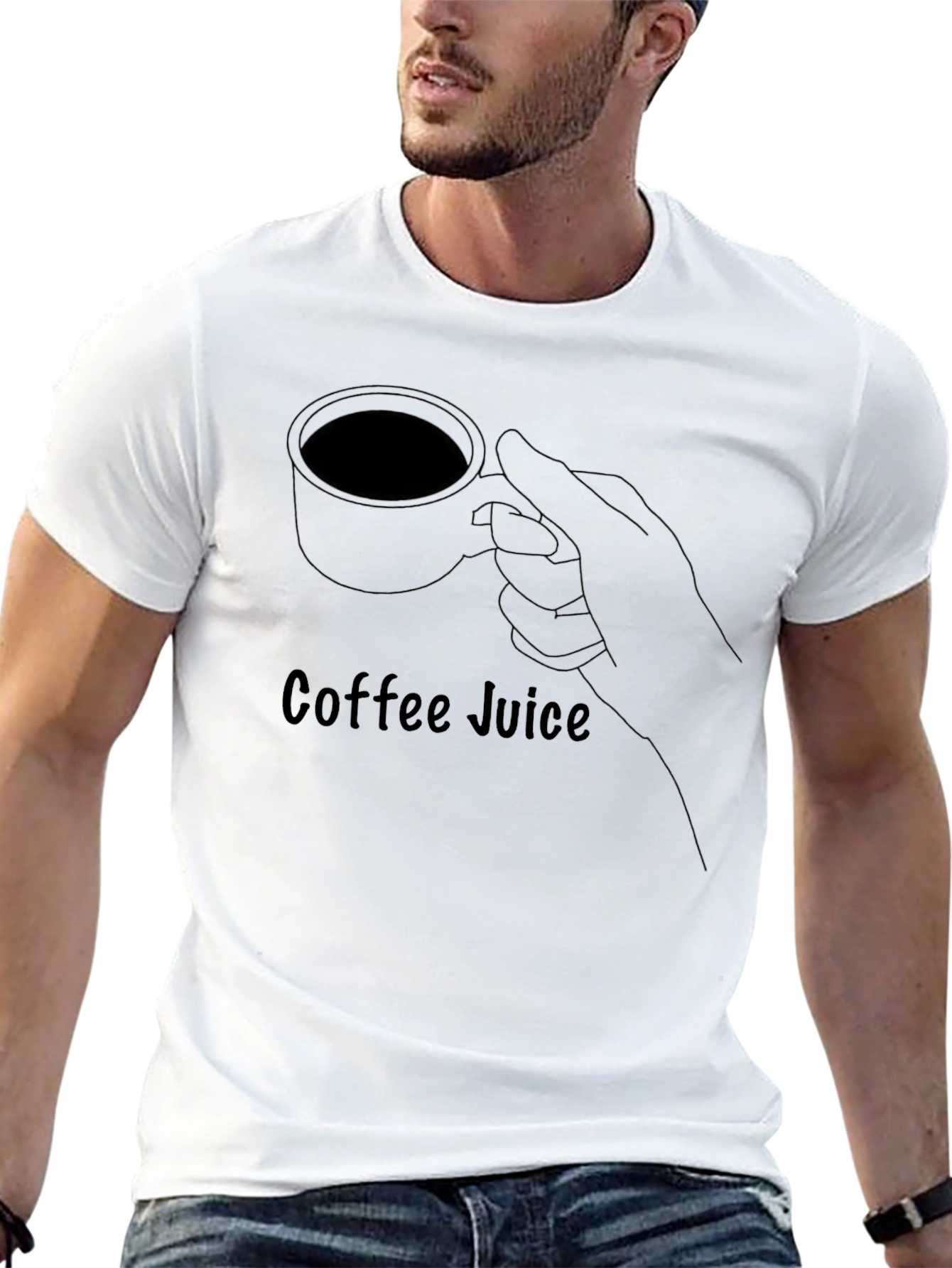 Coffee Juice Graphic Tee - Black