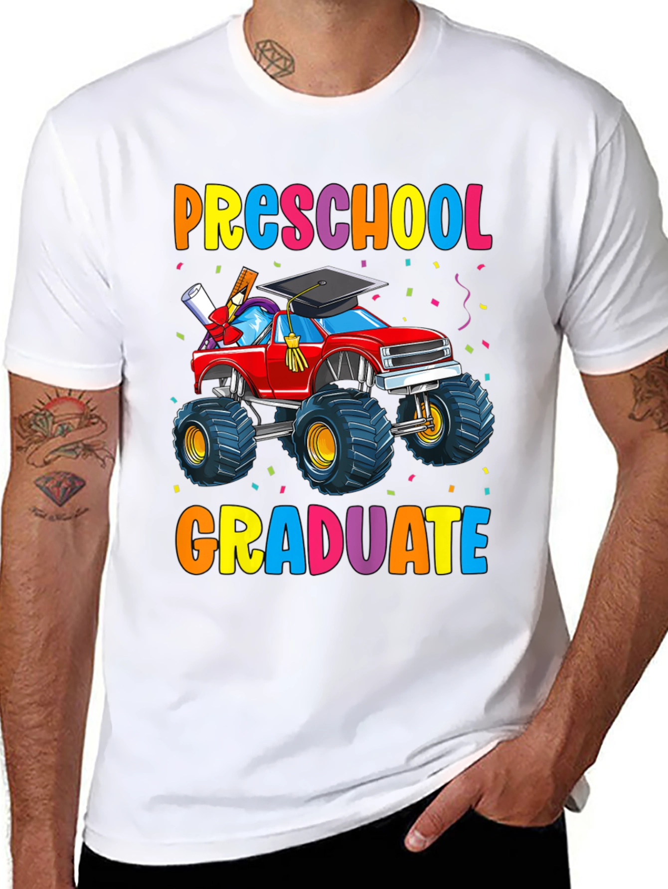 Preschool Graduate Monster Truck T-Shirt