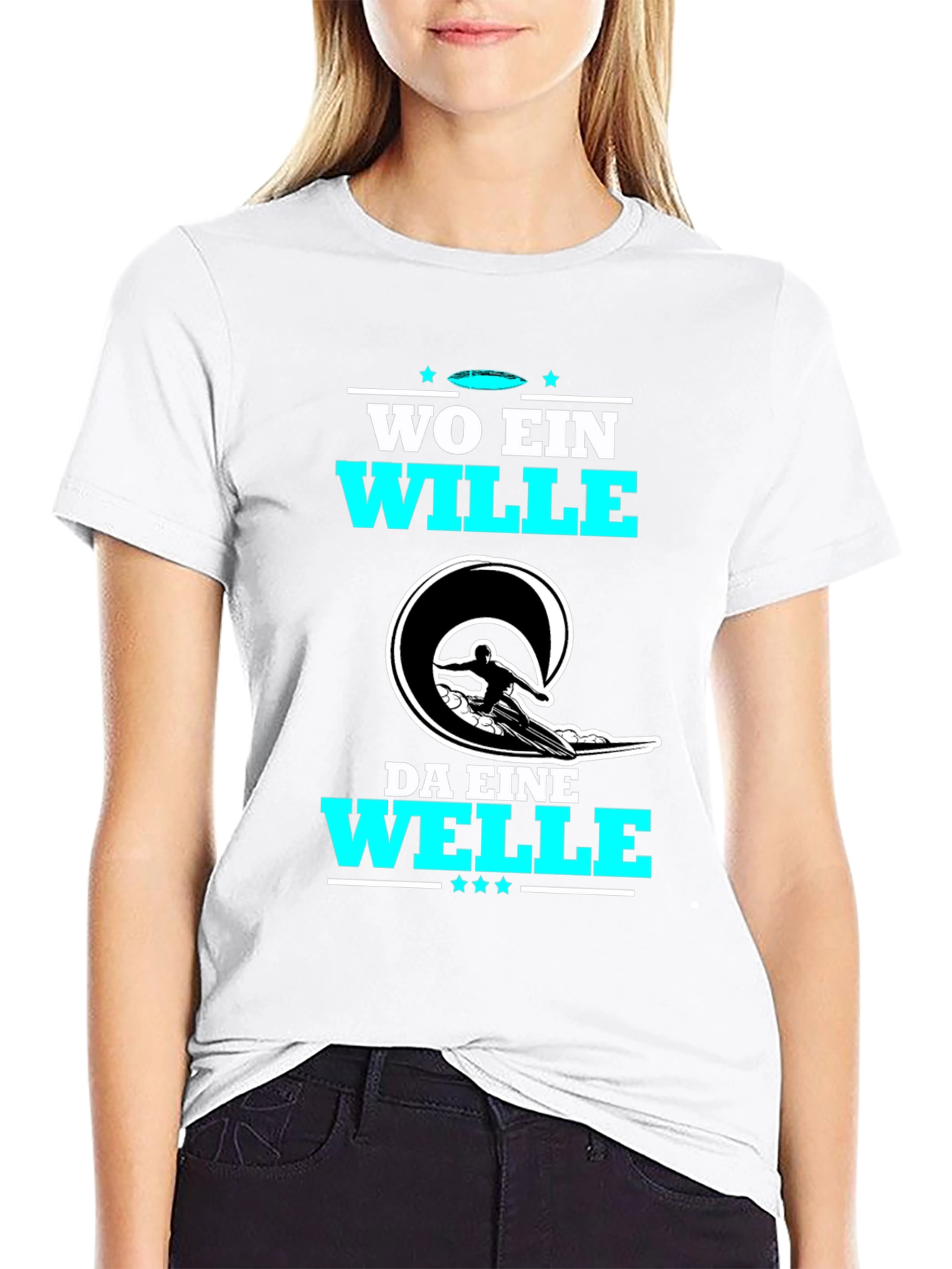 Wo Ein Wille Da Eine Welle T-Shirt Surfing