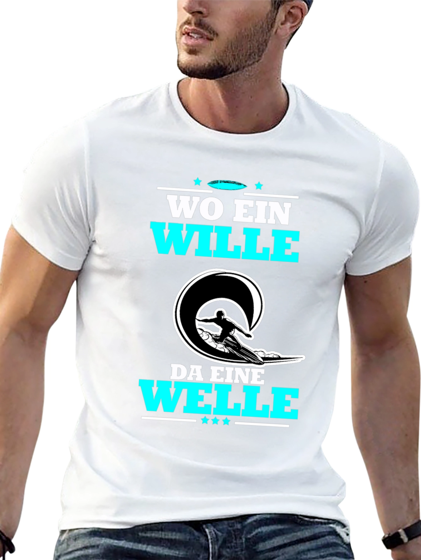 Wo Ein Wille Da Eine Welle T-Shirt Surfing